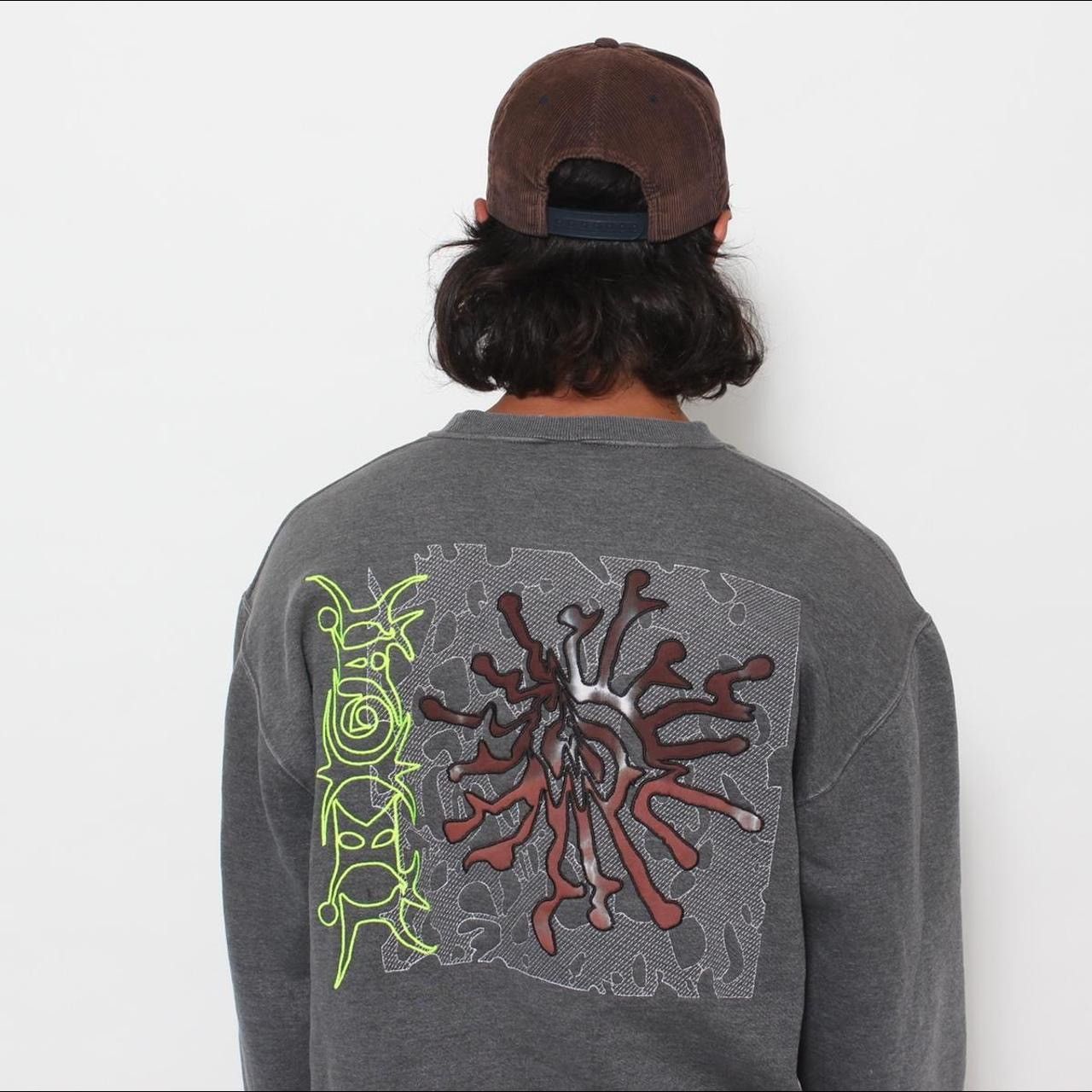 Other GREY 1 OF 1 CUSTOM IKIGAI PEAK EMBROIDERED SWEATSHIRT Size US XL / EU 56 / 4 - 2 Thumbnail