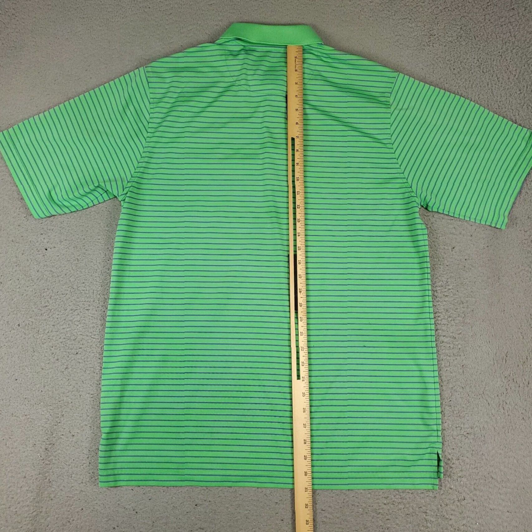 Vintage Donald Ross Polo Shirt Mens Size Medium Green Striped Casual Golf Short Sleeve * Size US M / EU 48-50 / 2 - 4 Thumbnail