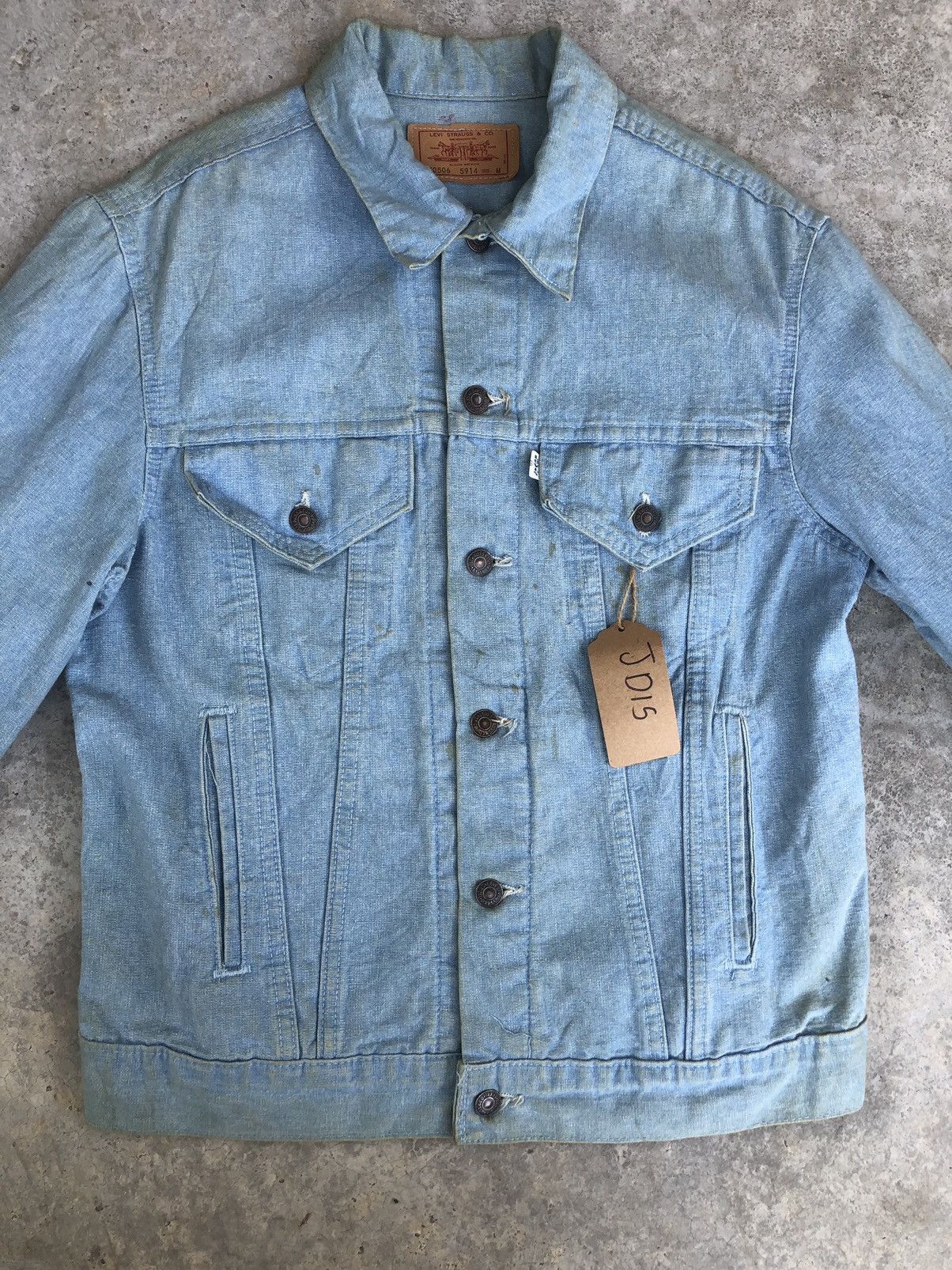 Levi's Vintage 80’s Levi’s Denim Jacket Distressed Size US M / EU 48-50 / 2 - 2 Thumbnail