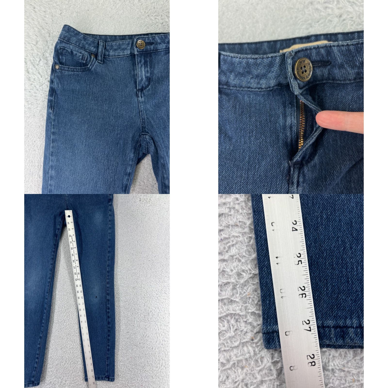 Nine West Nine West Jeans Womens 2 Blue Denim BoHo Cotton America Size 26" / US 2 / IT 38 - 8 Thumbnail