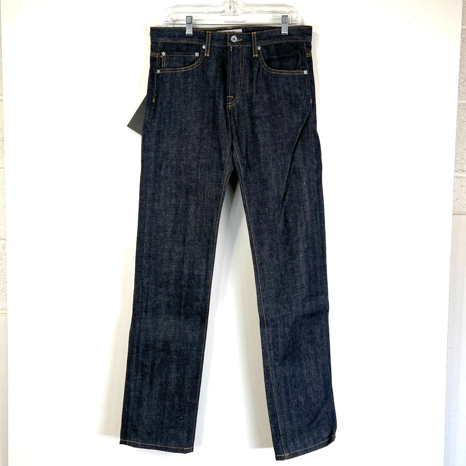 Baldwin Baldwin Reed Classic Straight Leg Jeans Dark Wash Selvage Size US 29 - 1 Thumbnail