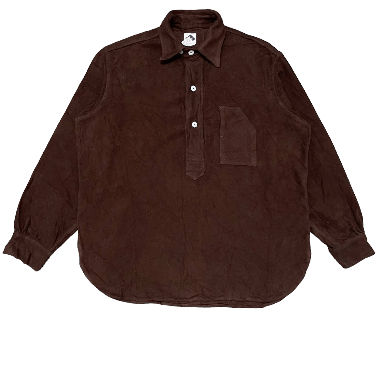 image of Archival Clothing x Post Overalls Vintage Post Overalls Single Pocket Pull Over Jacket in Brown (Si