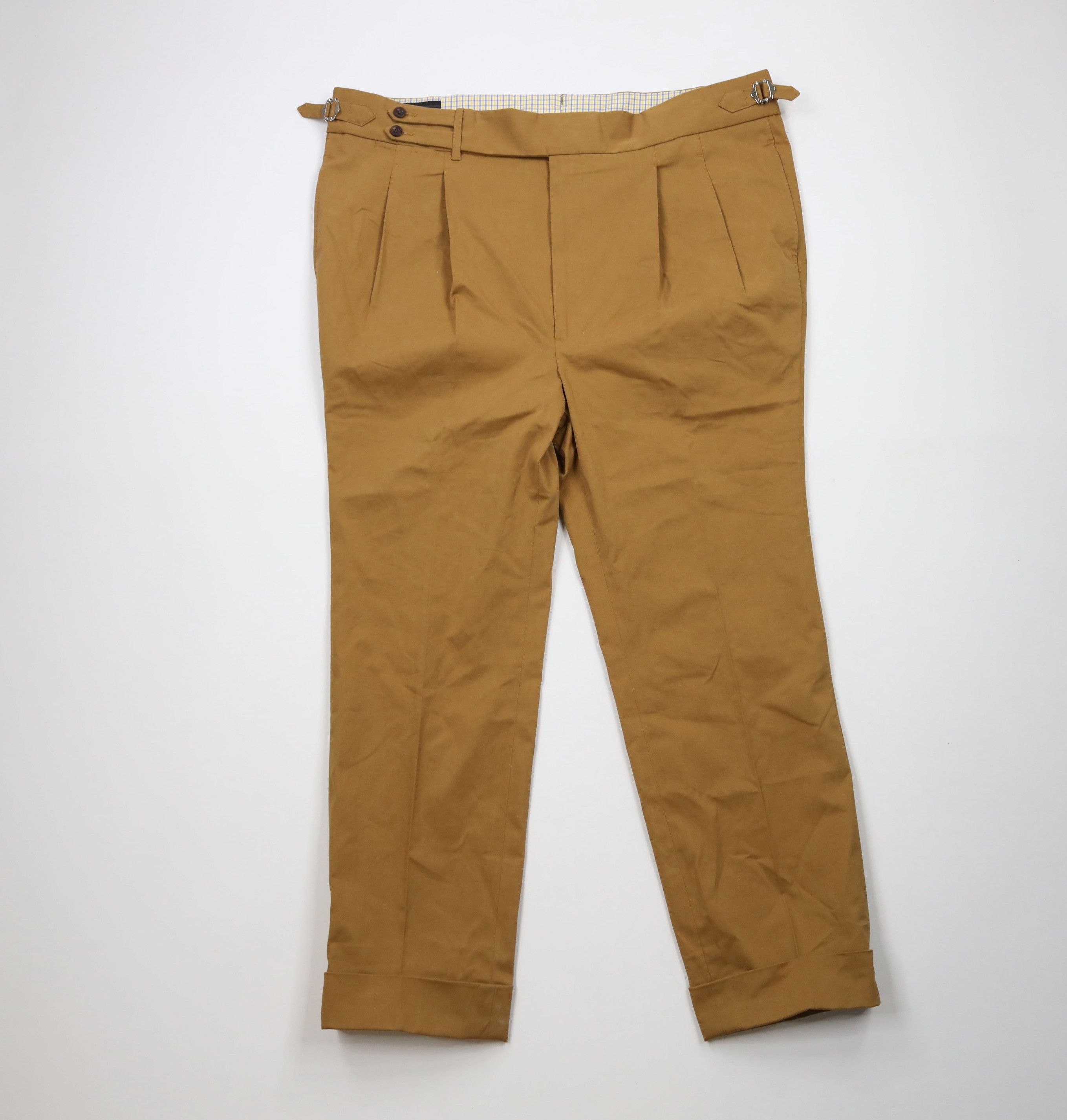 Luxire × Vintage Luxire Heavyweight Cuffed Side Buckle Chino Pants Trousers Size US 44 / EU 60 - 1 Thumbnail