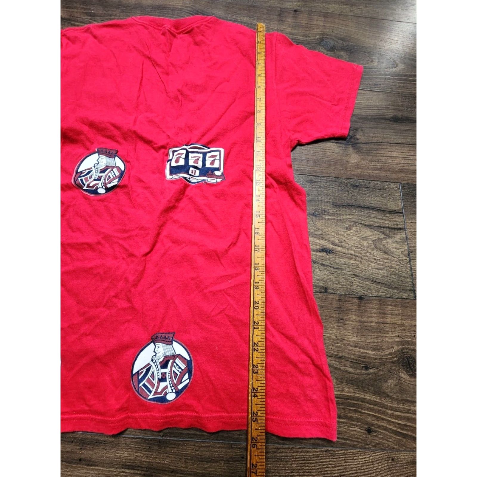 Hanes VINTAGE 80s Mens M Slots Poker Casino Lucky T-Shirt Distressed Hanes Red Short Sleeve Graphic Tee Mens M Size S/M Grunge 1980s Size US S / EU 44-46 / 1 - 5 Thumbnail