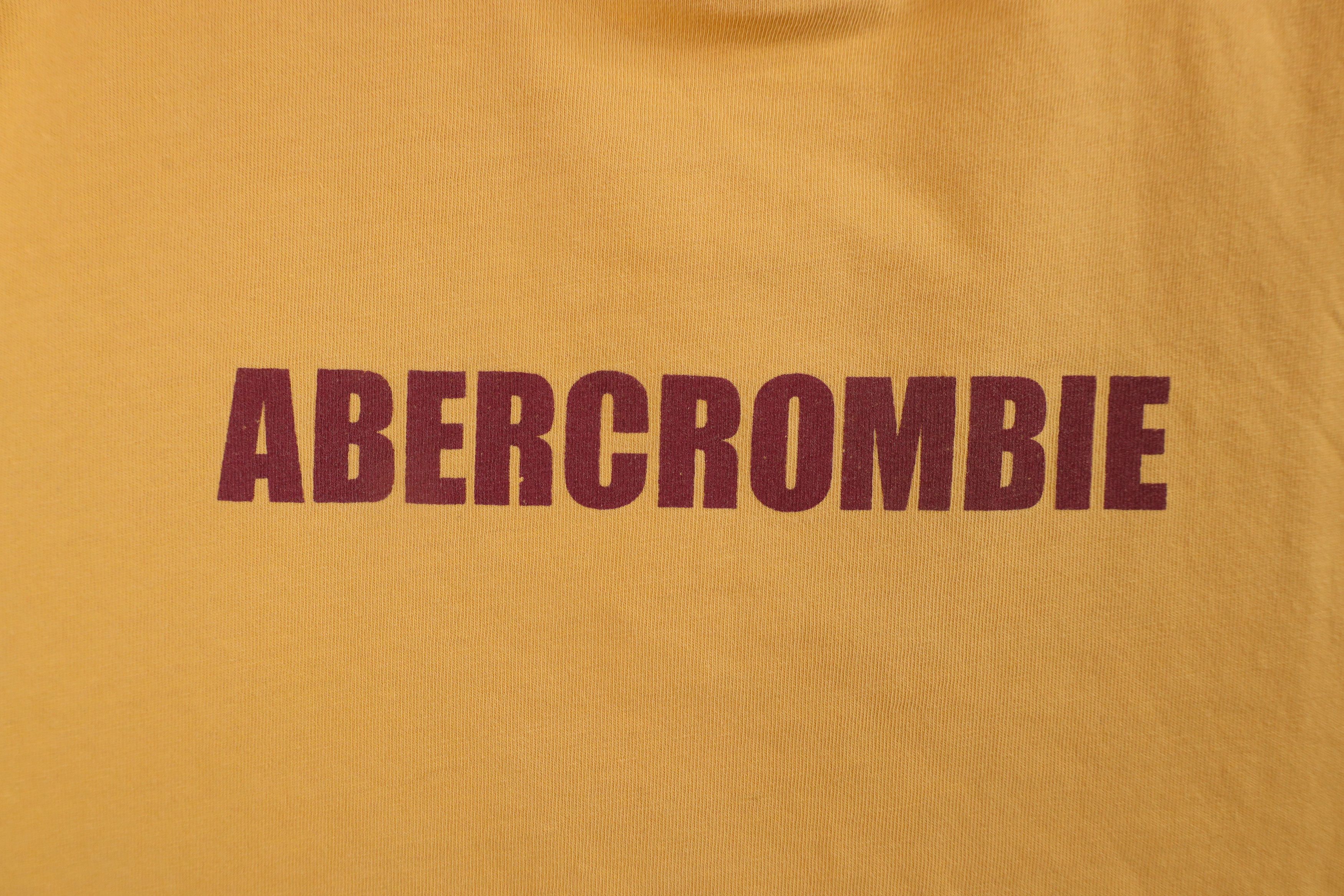 Abercrombie & Fitch × Vintage Vintage 90s Abercrombie & Fitch Out Block Letter T-Shirt Size US L / EU 52-54 / 3 - 4 Thumbnail