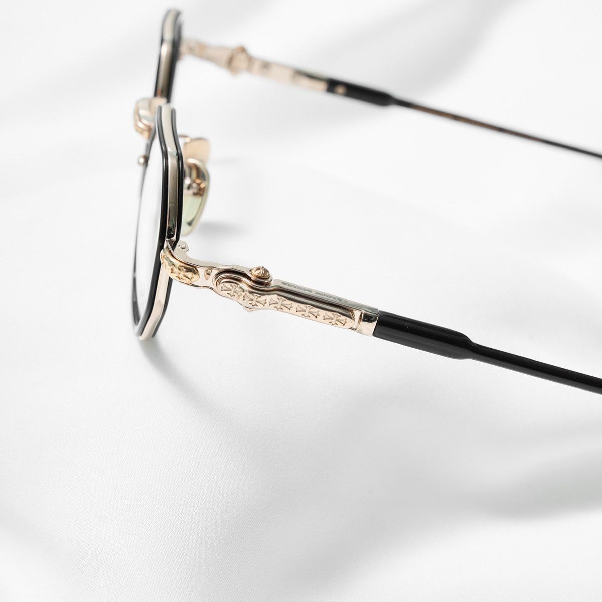 Chrome Hearts CHROME HEARTS TATTERS CLASSIC BROWN - GOLD PLATED GLASSES Size ONE SIZE - 3 Thumbnail