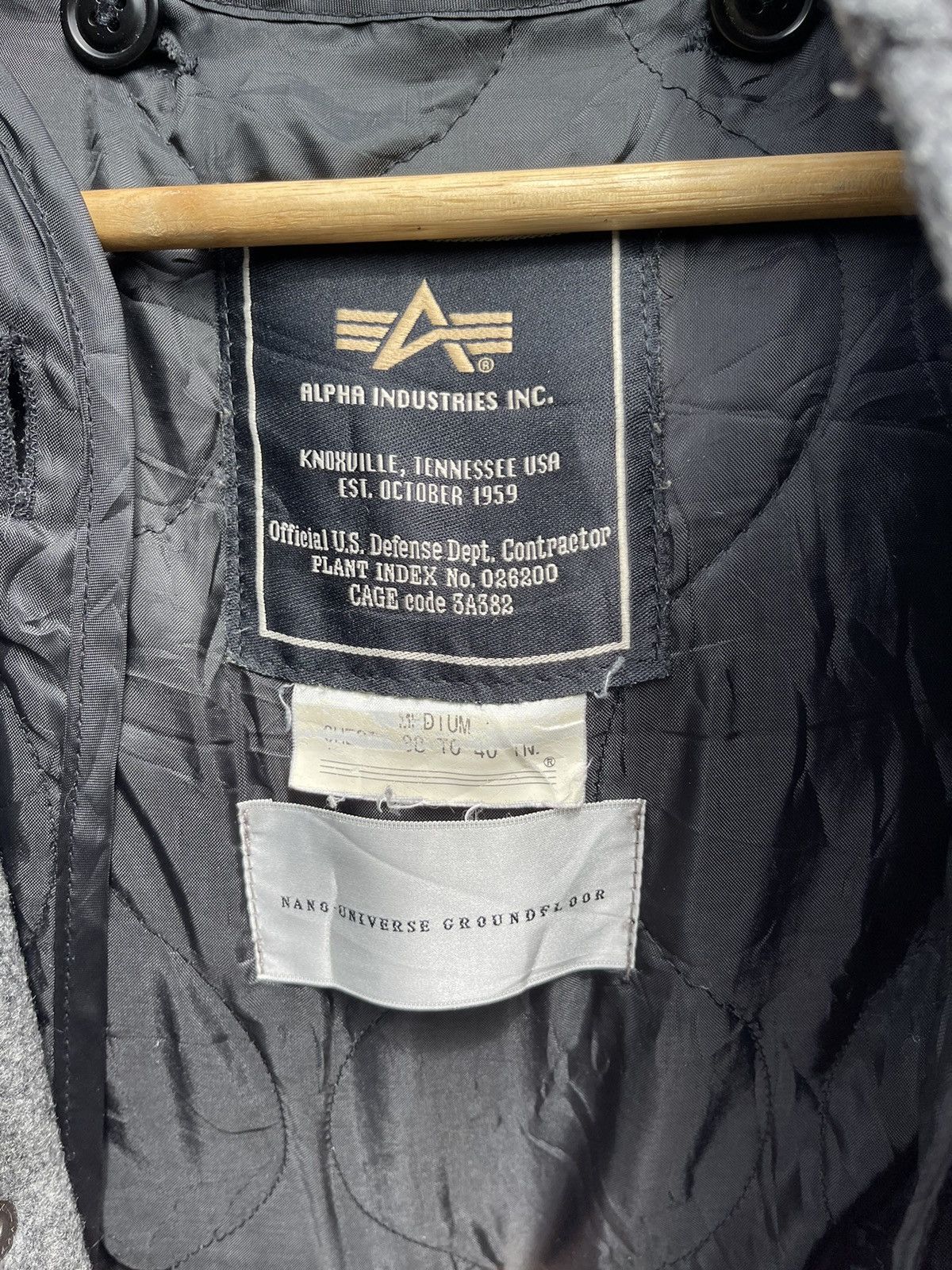 Alpha Industries Vintage Alpha Industries Wool Parka Jacket Alpha Base Patch Size US M / EU 48-50 / 2 - 21 Thumbnail