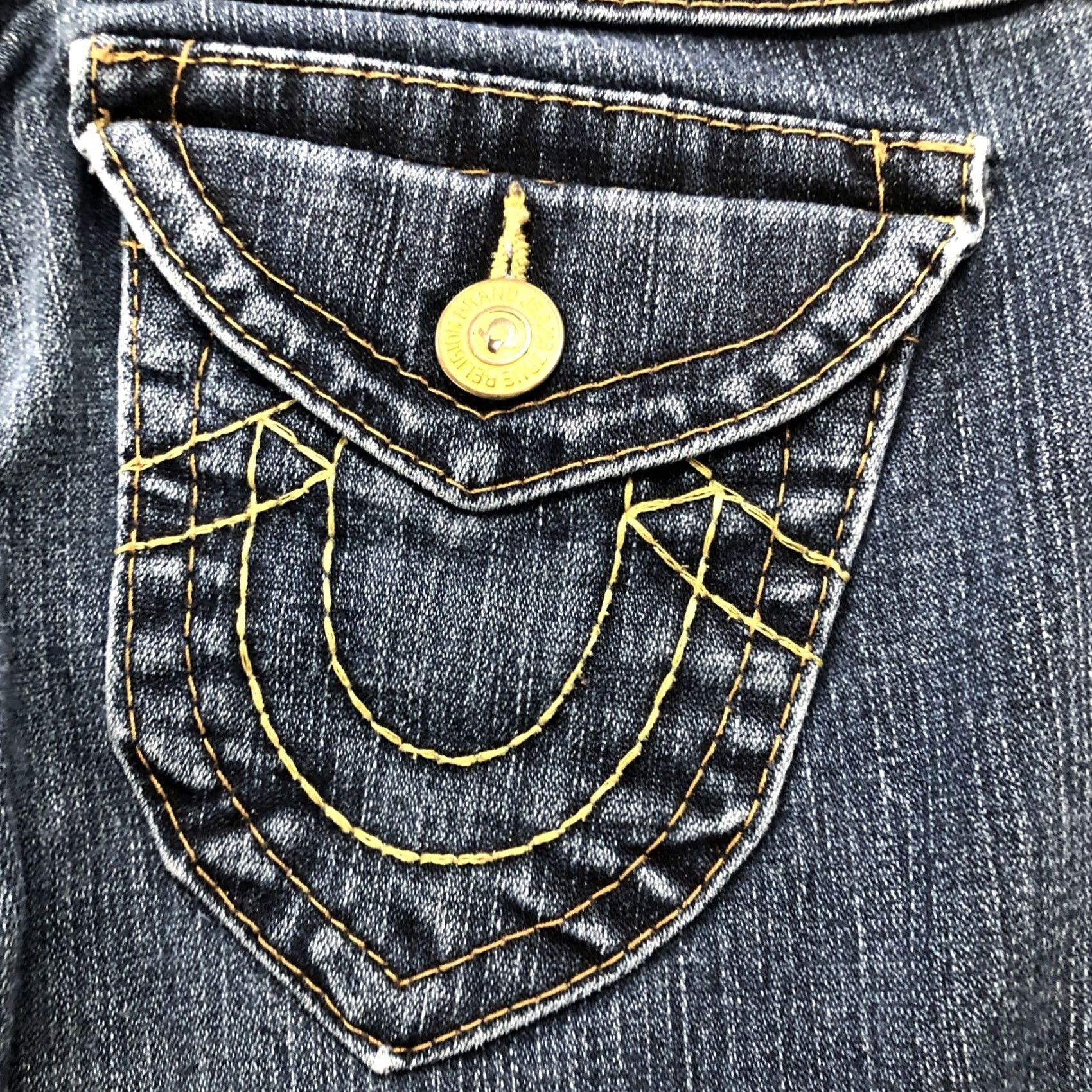True Religion VINTAGE? No. True Religion Jeans Blue Skinny Flap Pockets 5-Pocket Design Denim Cotton Blend Zip Size 26" / US 2 / IT 38 - 2 Thumbnail
