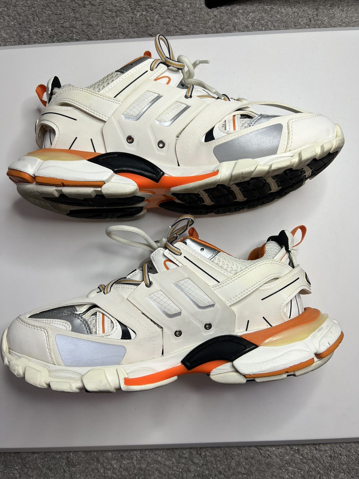 Balenciaga Balenciaga track white/orange Size US 9 / EU 42 - 2 Thumbnail