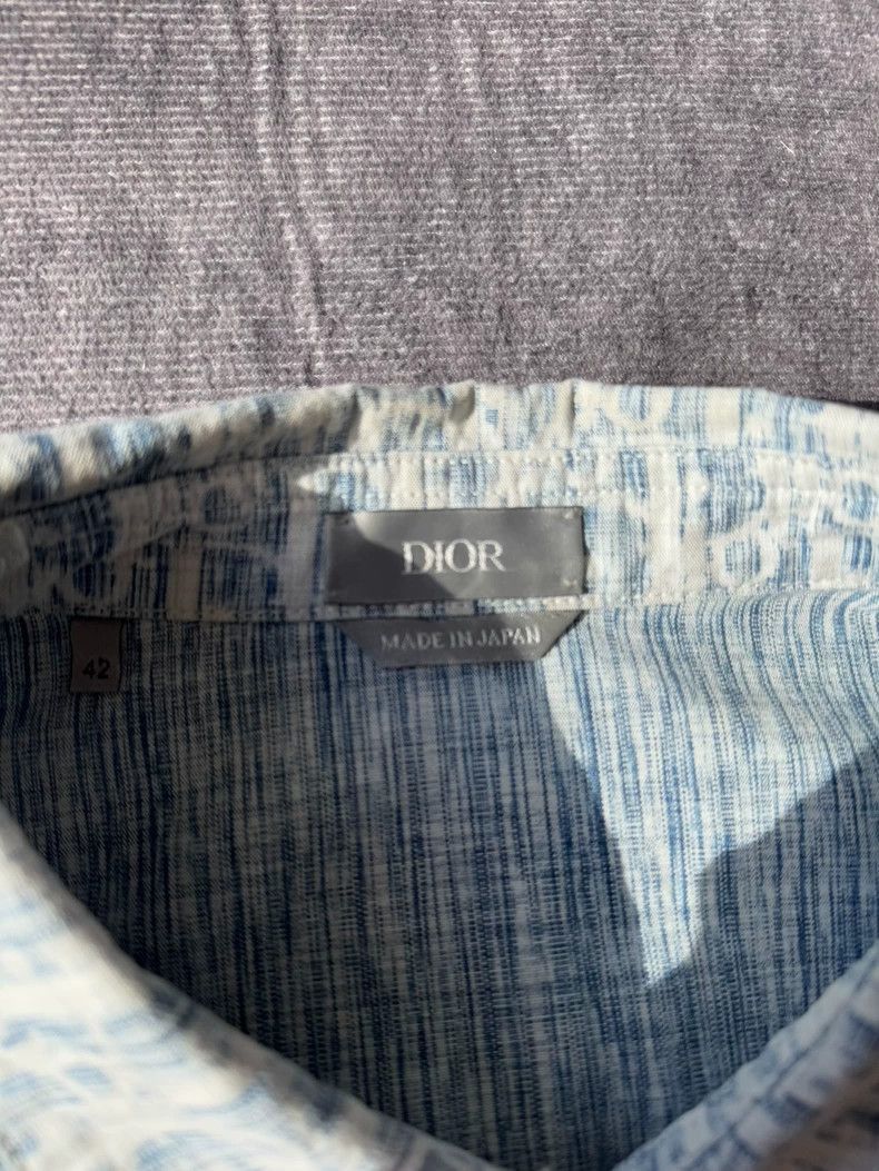 Dior Dior Blue Denim Patterned Shirt Jacket-2505 Size US L / EU 52-54 / 3 - 3 Thumbnail