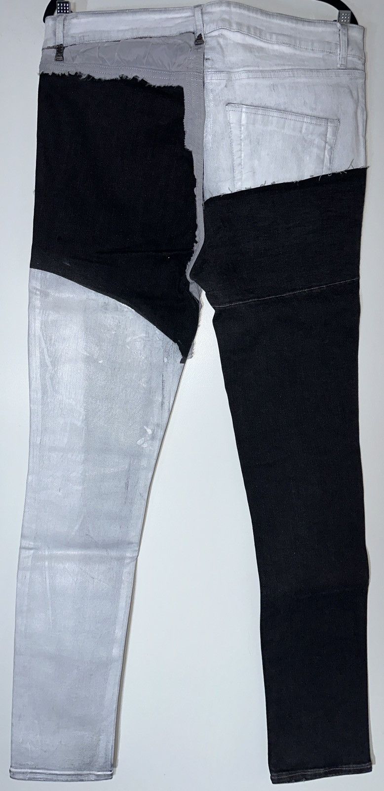 Rick Owens Rick Owens DRKSHDW Ripped Contrast Panel Jeans 34 Size US 34 / EU 50 - 3 Thumbnail