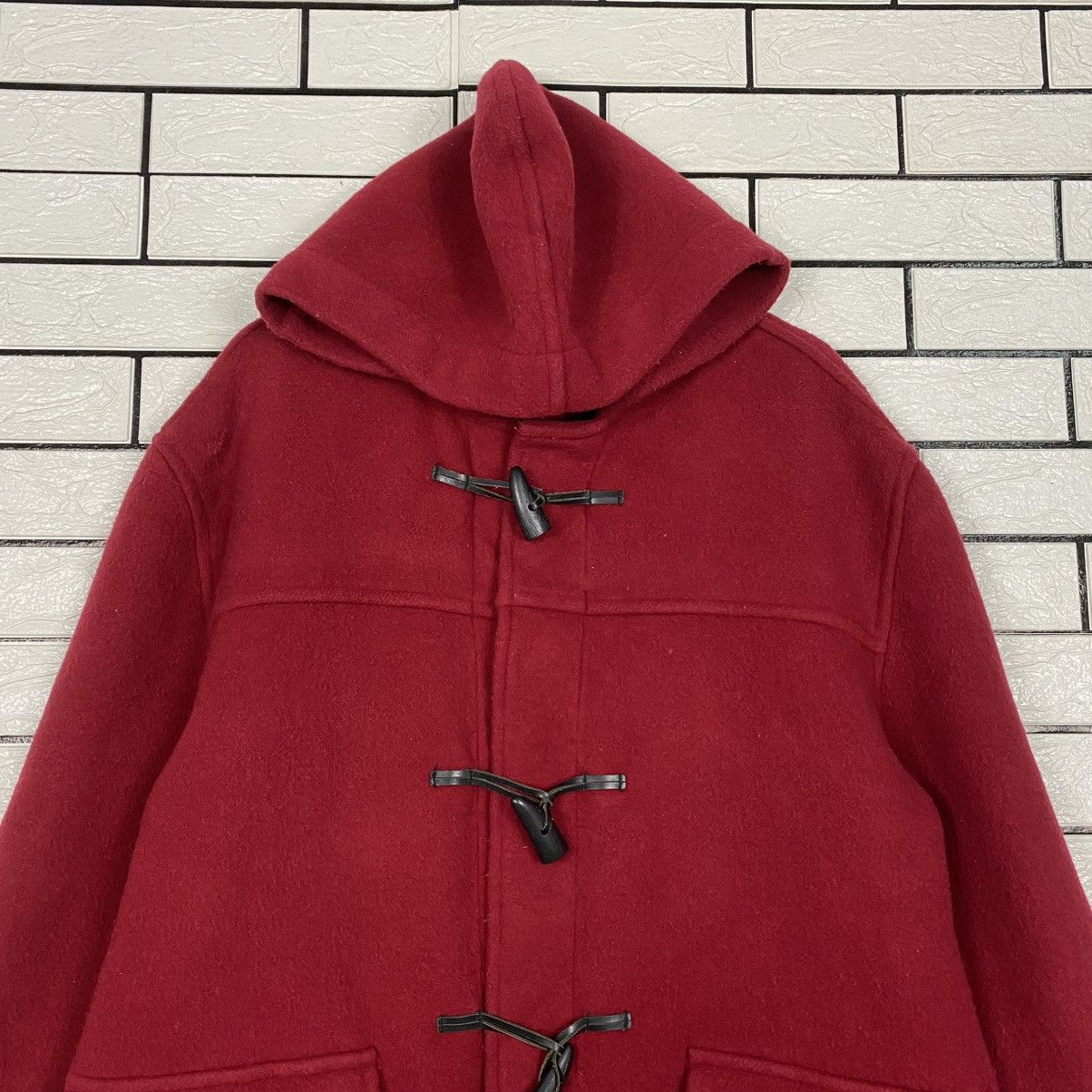 Burberry 🔥VINTAGE DUFFLE WOOL JACKET BURBERRYS CHECK TARTAN BLANKET Size US M / EU 48-50 / 2 - 4 Thumbnail