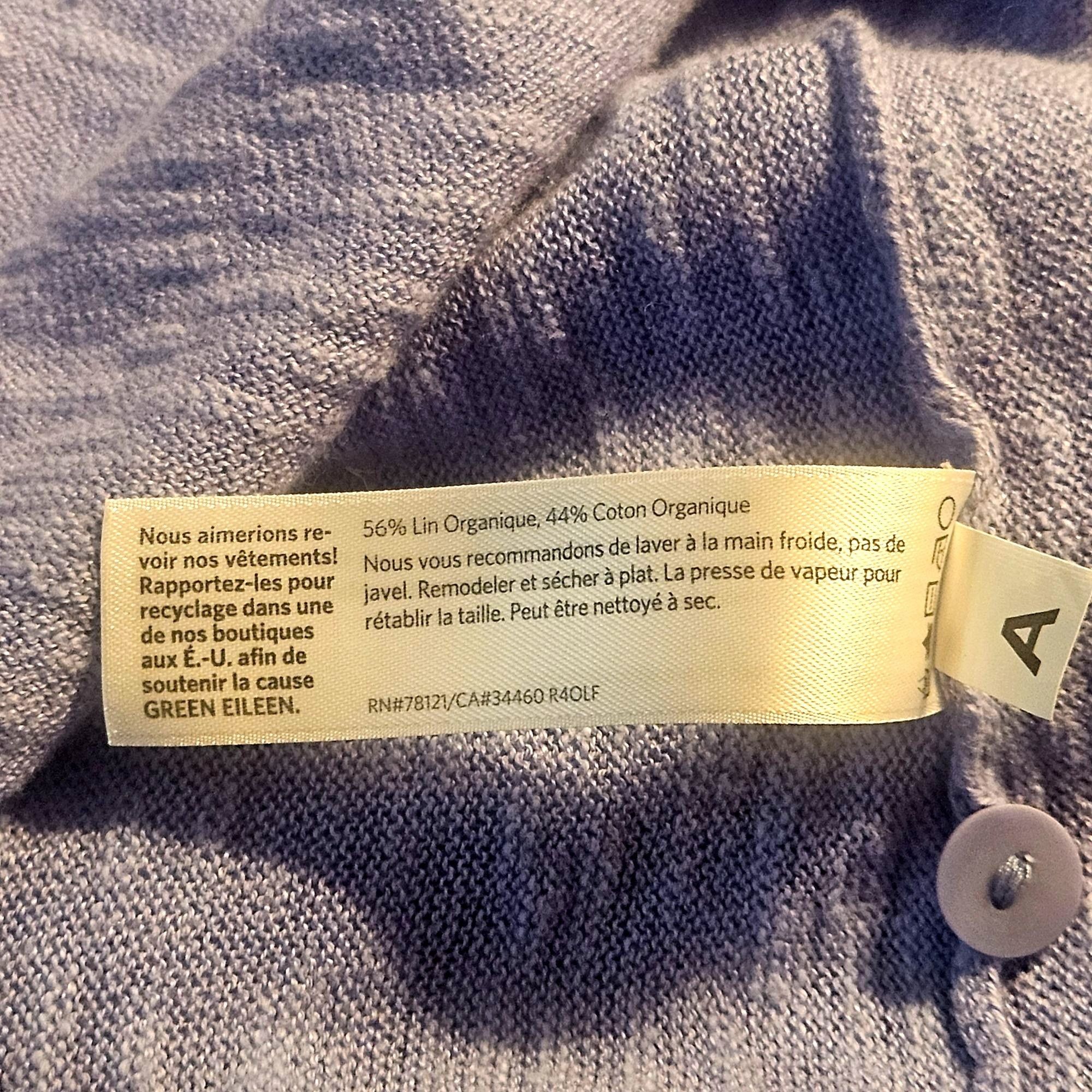 Eileen Fisher VTG Eileen Fisher Organic Linen Cotton Blue Cardigan 1X Coas Size XL / US 12-14 / IT 48-50 - 10 Thumbnail