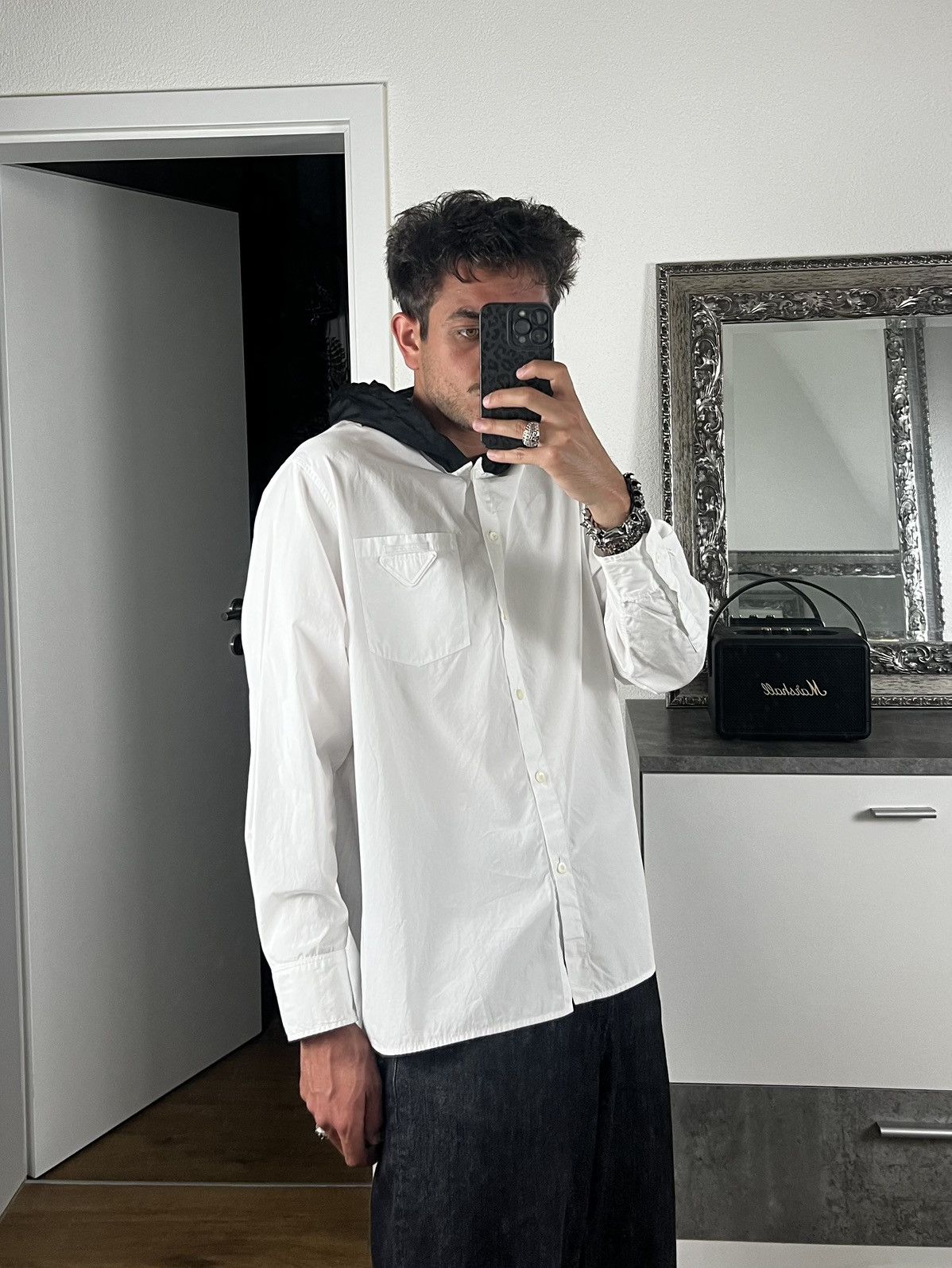 Prada Prada Hooded Shirt Size US S / EU 44-46 / 1 - 2 Thumbnail