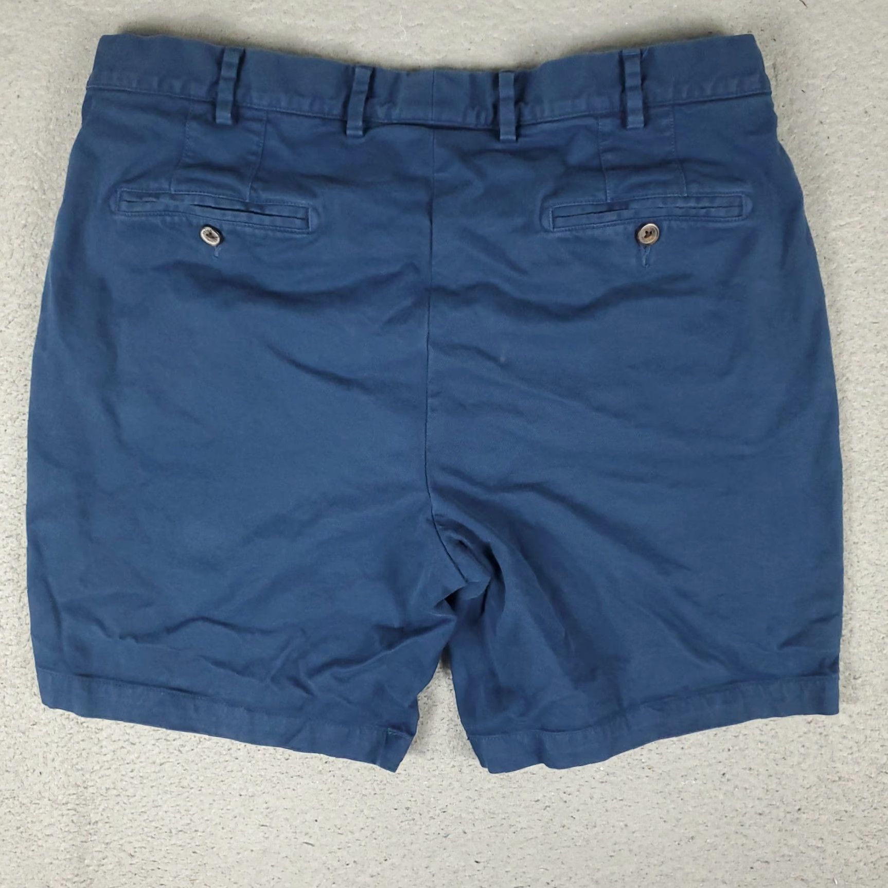 Peter Millar Peter Millar Shorts Mens Size 35 Blue Flat Front Chino Casual Golf FADED Size US 35 - 7 Thumbnail