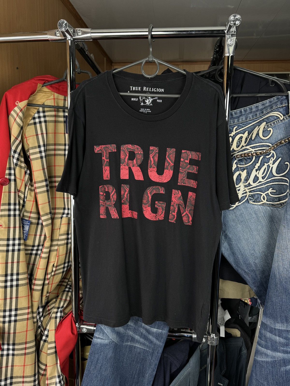 Japanese Brand × True Religion Mens Vintage True Religion T Shirt y2k tee streetwear rare Size US L / EU 52-54 / 3 - 1 Thumbnail
