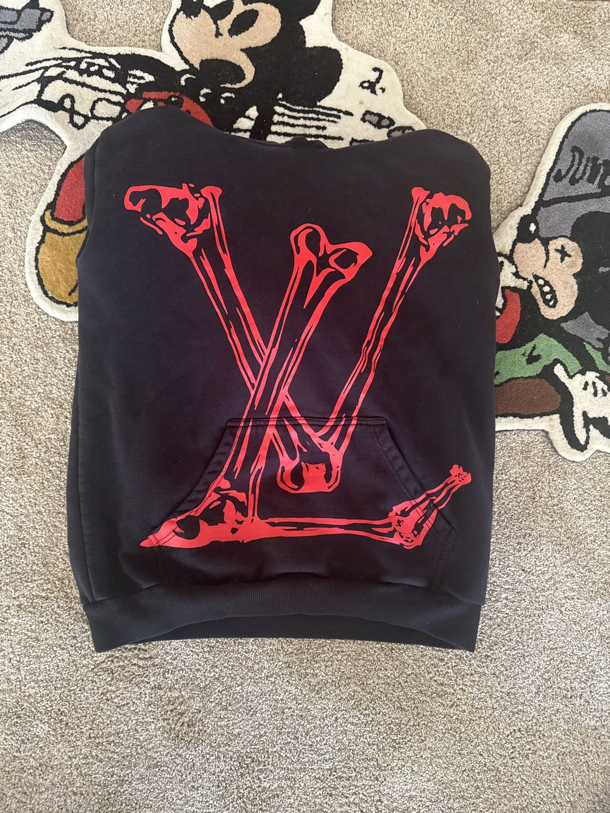 Vintage *FINAL PRICE* LV BONES DISTURBANCE HOODIE Size US L / EU 52-54 / 3 - 1 Thumbnail
