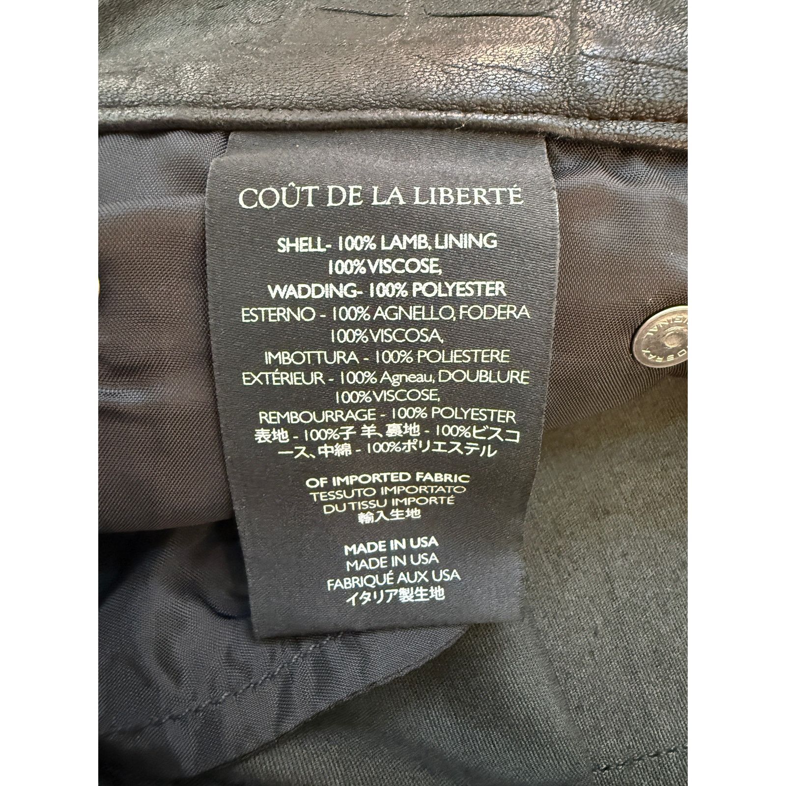 Cout de la Liberte Cout De La Liberte Jimmy Stretch Croc Lamb Leather Pant Size US 32 / EU 48 - 5 Thumbnail