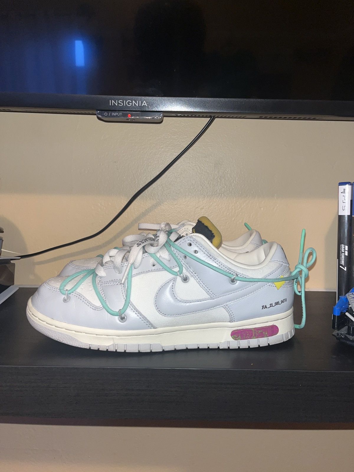 Nike grey Off-White dunk ‘Lot 04 of 50’
