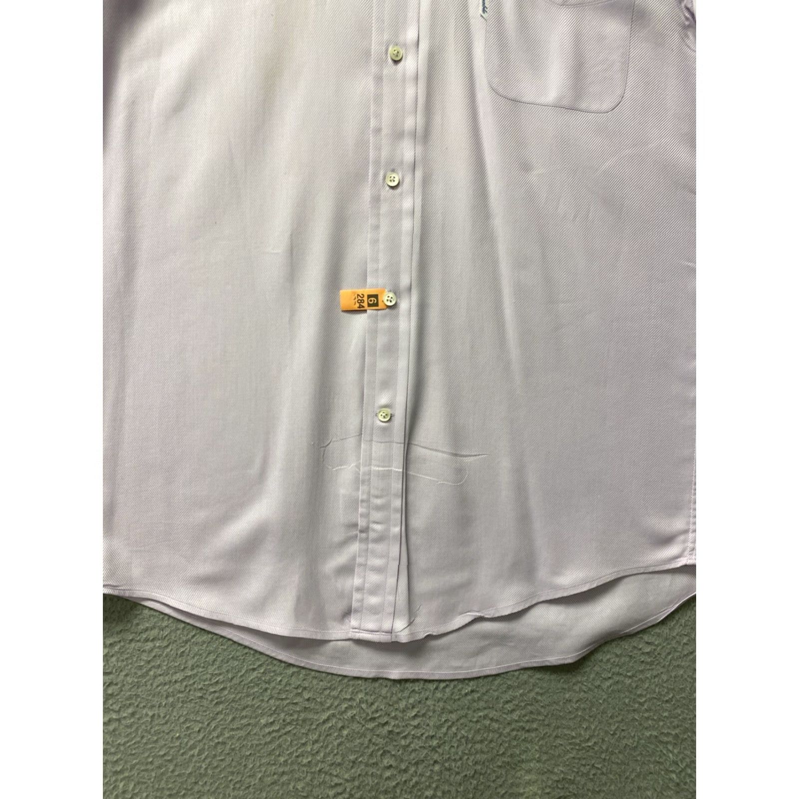 Faconnable Faconnable Button Shirt Men’s 4 16R Lavender Cotton / 158-33 Size XXL / US 16-18 / IT 52-54 - 2 Thumbnail