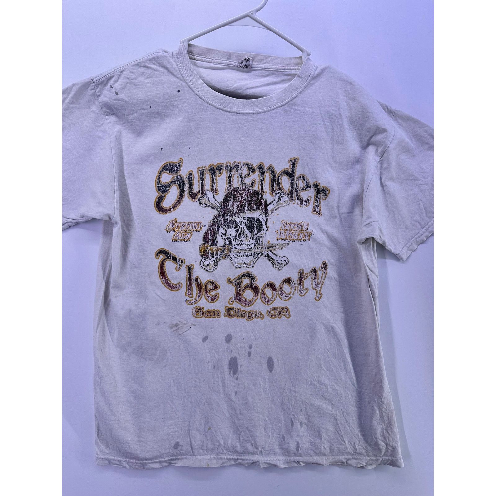 Jerzees Vint Jerzees Surrender The Booty Pirate Tshirt Size Large Size US L / EU 52-54 / 3 - 4 Thumbnail