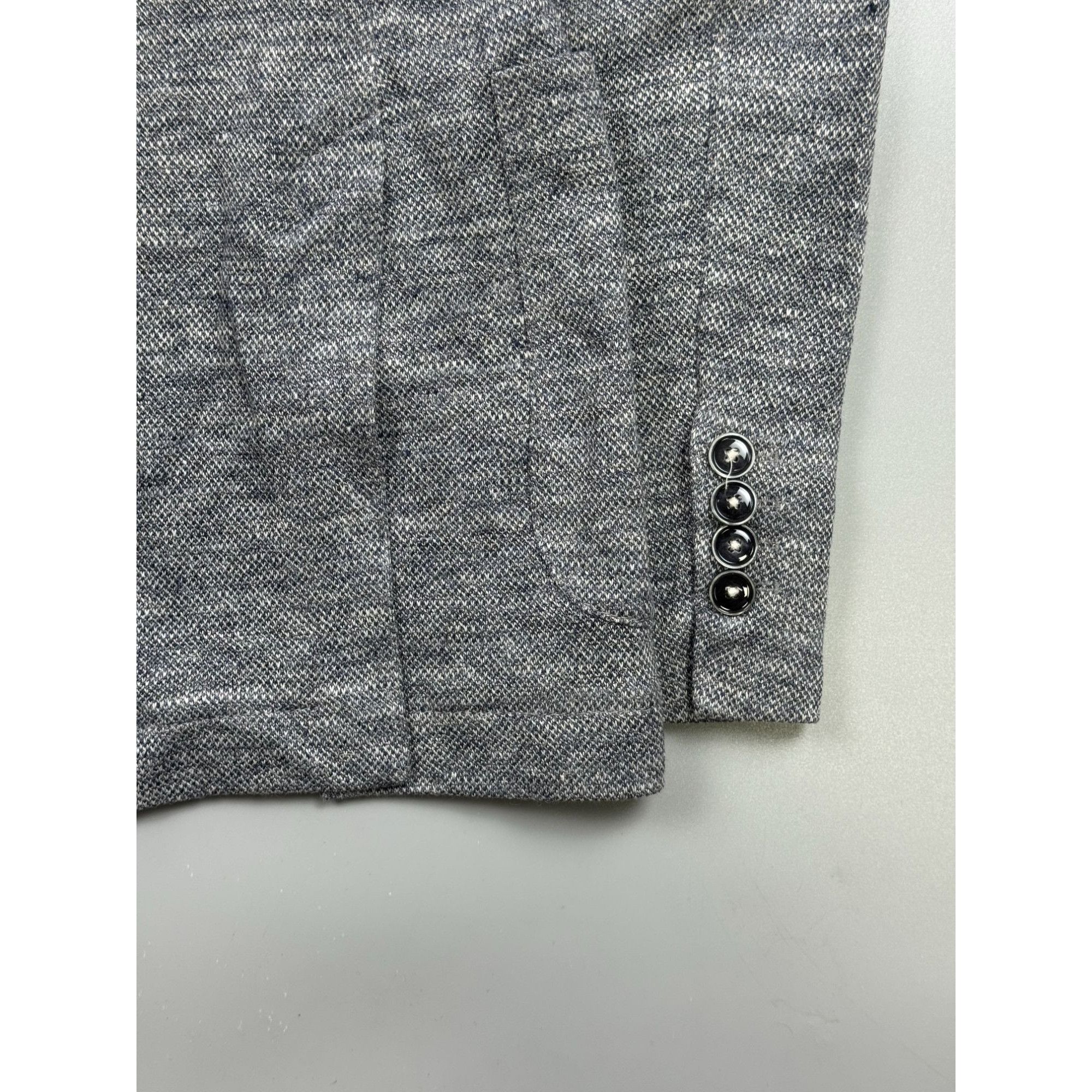 Circolo 1901 Circolo Linen Blend Knitted Two Button Blazer (Y1229) Size 40R - 12 Thumbnail