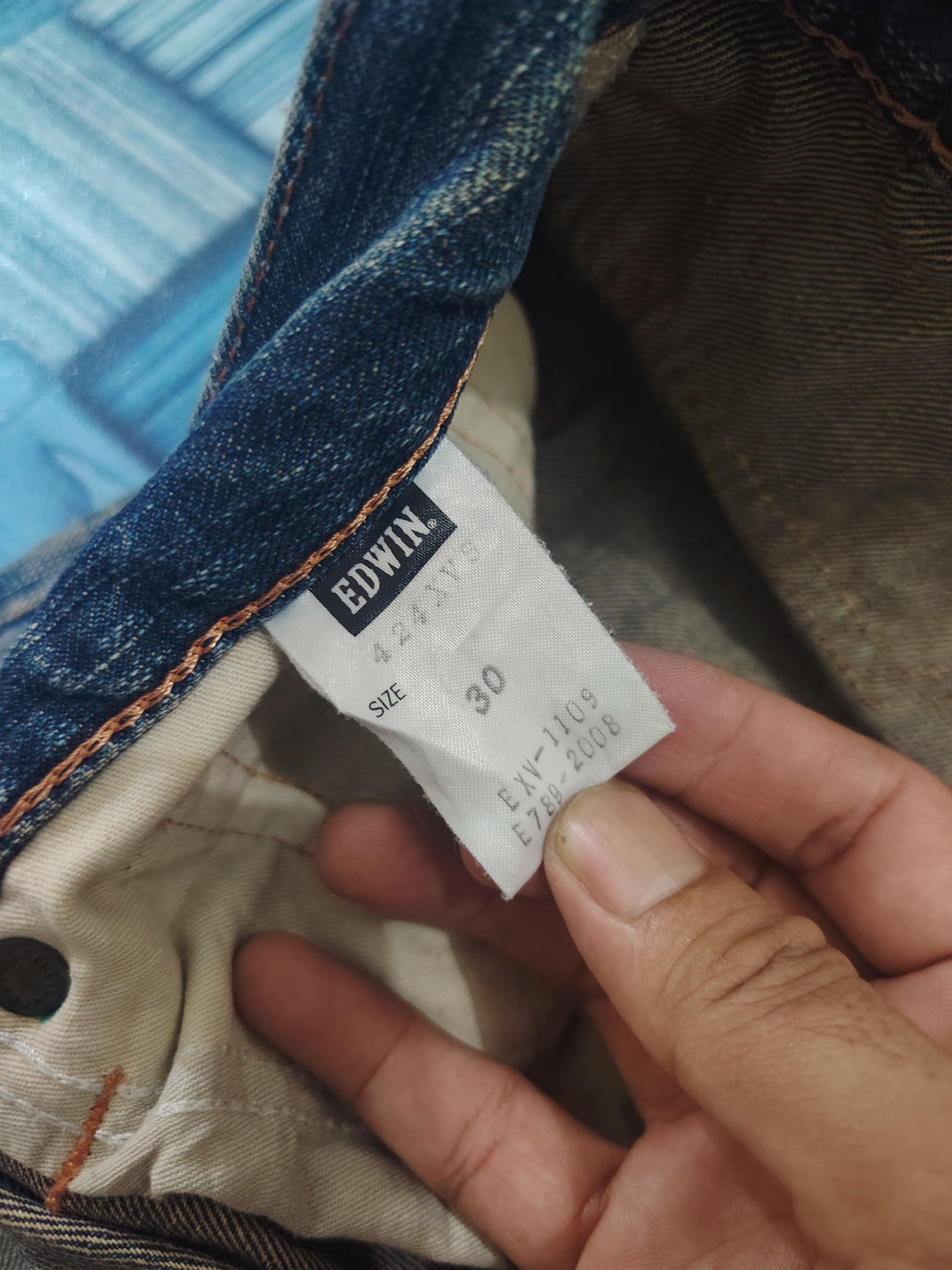 Edwin Edwin Exclusive Vintage Distressed Jeans Orange Stitch Size US 30 / EU 46 - 11 Thumbnail
