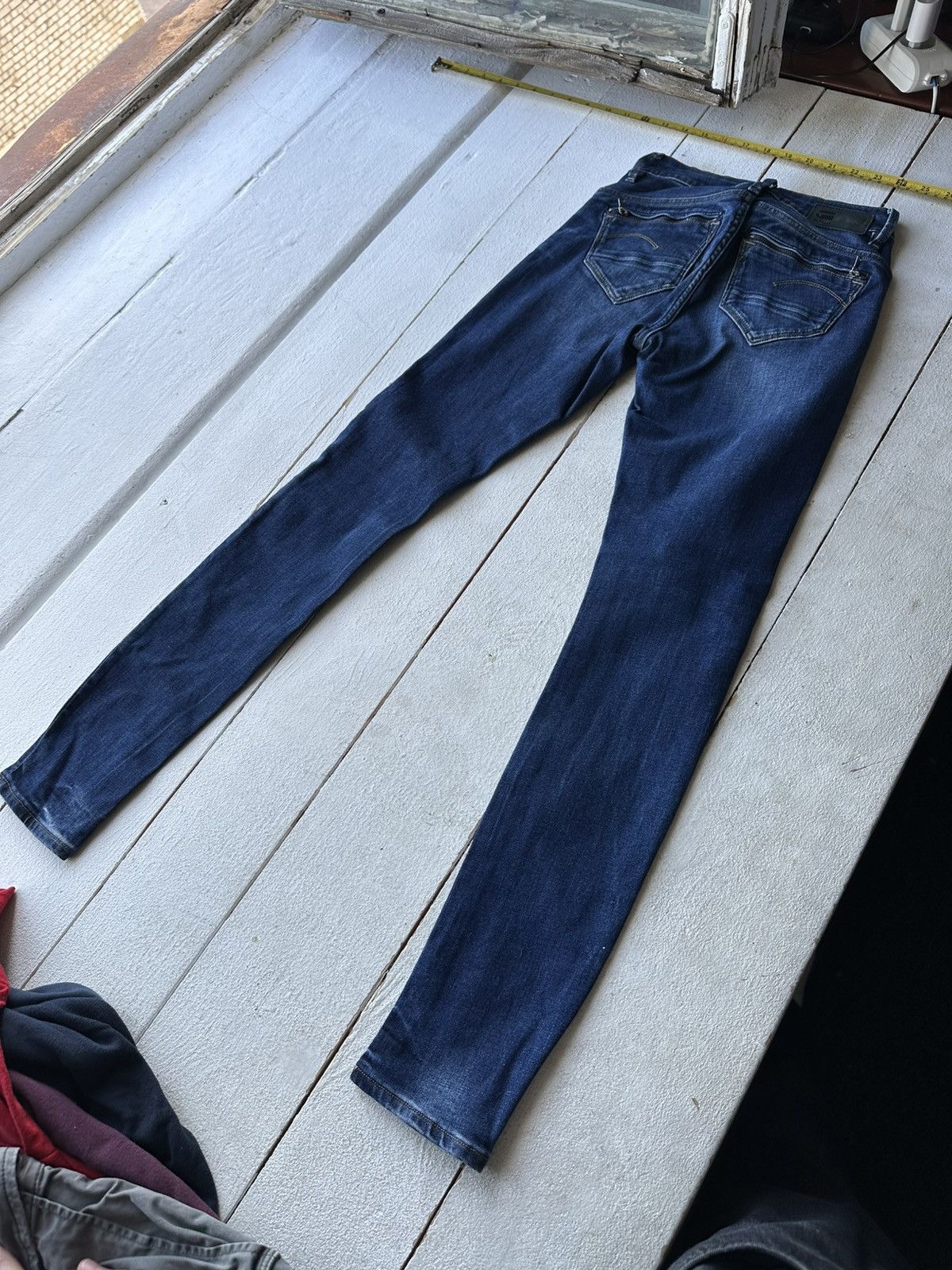 G-Star VNTG🚨G STAR RAW Jeans Washed Distressed Denim y2k Size 23" - 7 Thumbnail