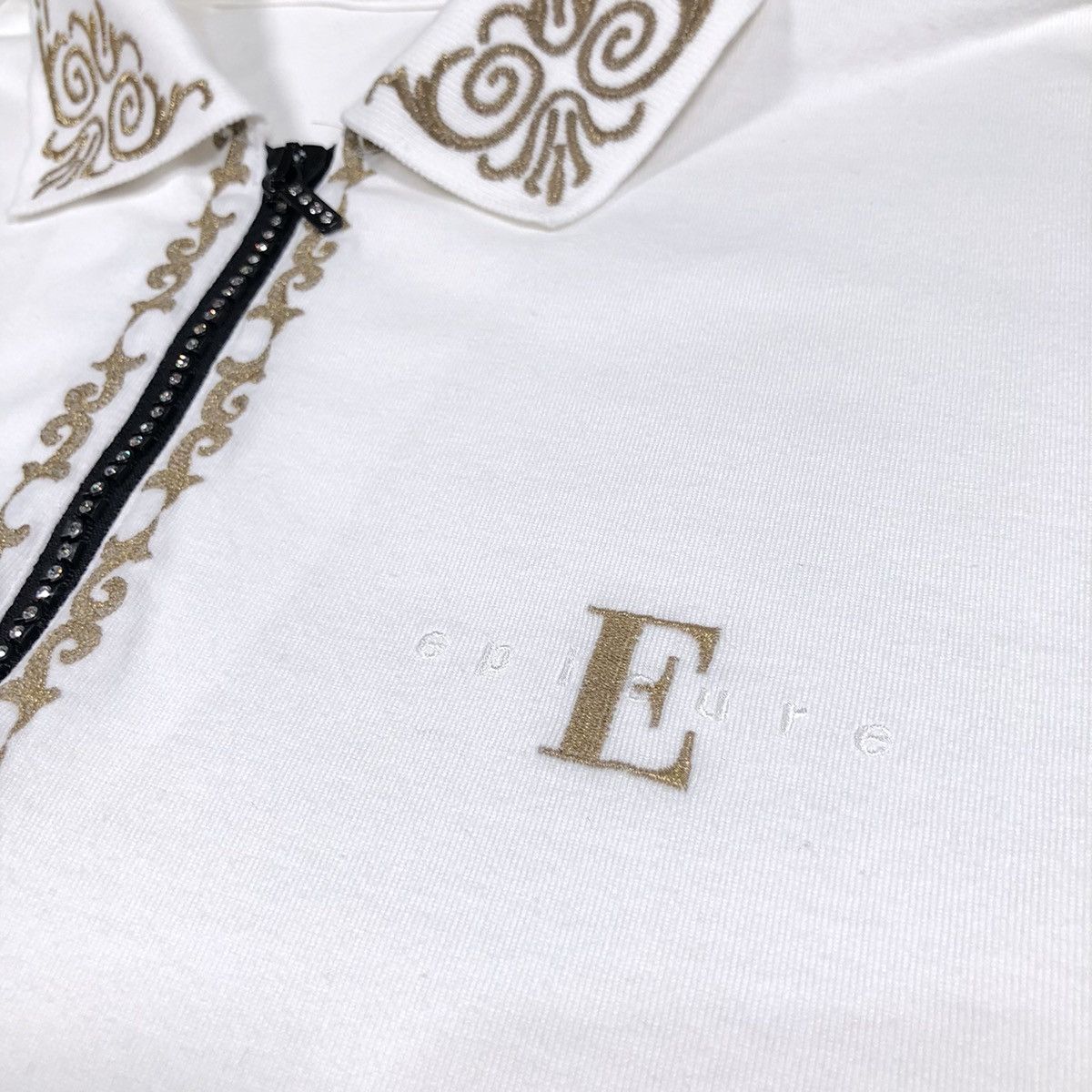 Swarovski Vintage Swarovski x Epicure Japan Single Stitch Half Zip Size US XL / EU 56 / 4 - 10 Thumbnail