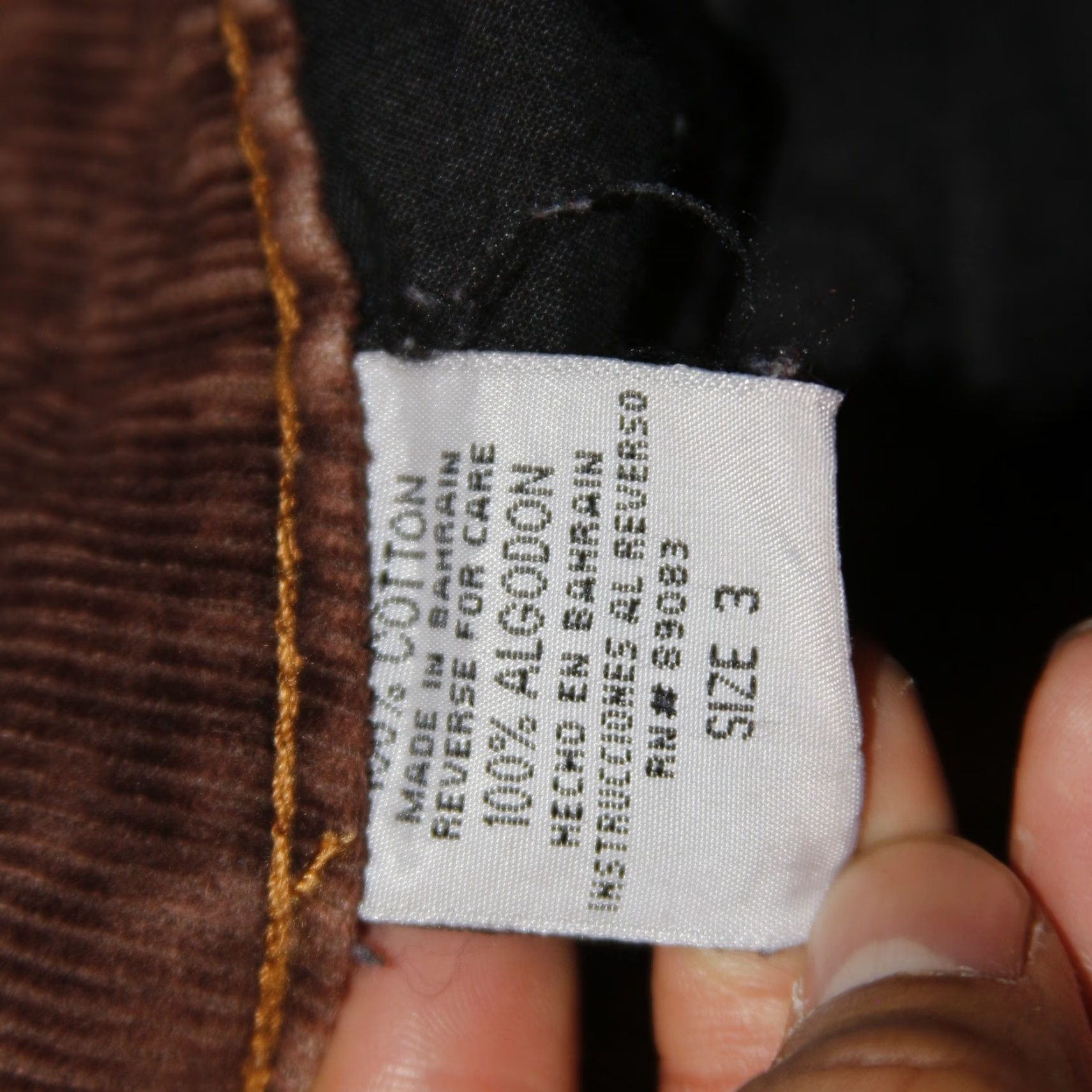 L.E.I. VINTAGE LEI Corduroy Flare Pants Womens 3 Brown Low Rise Boho 90s Y2K Size 26" / US 2 / IT 38 - 6 Thumbnail