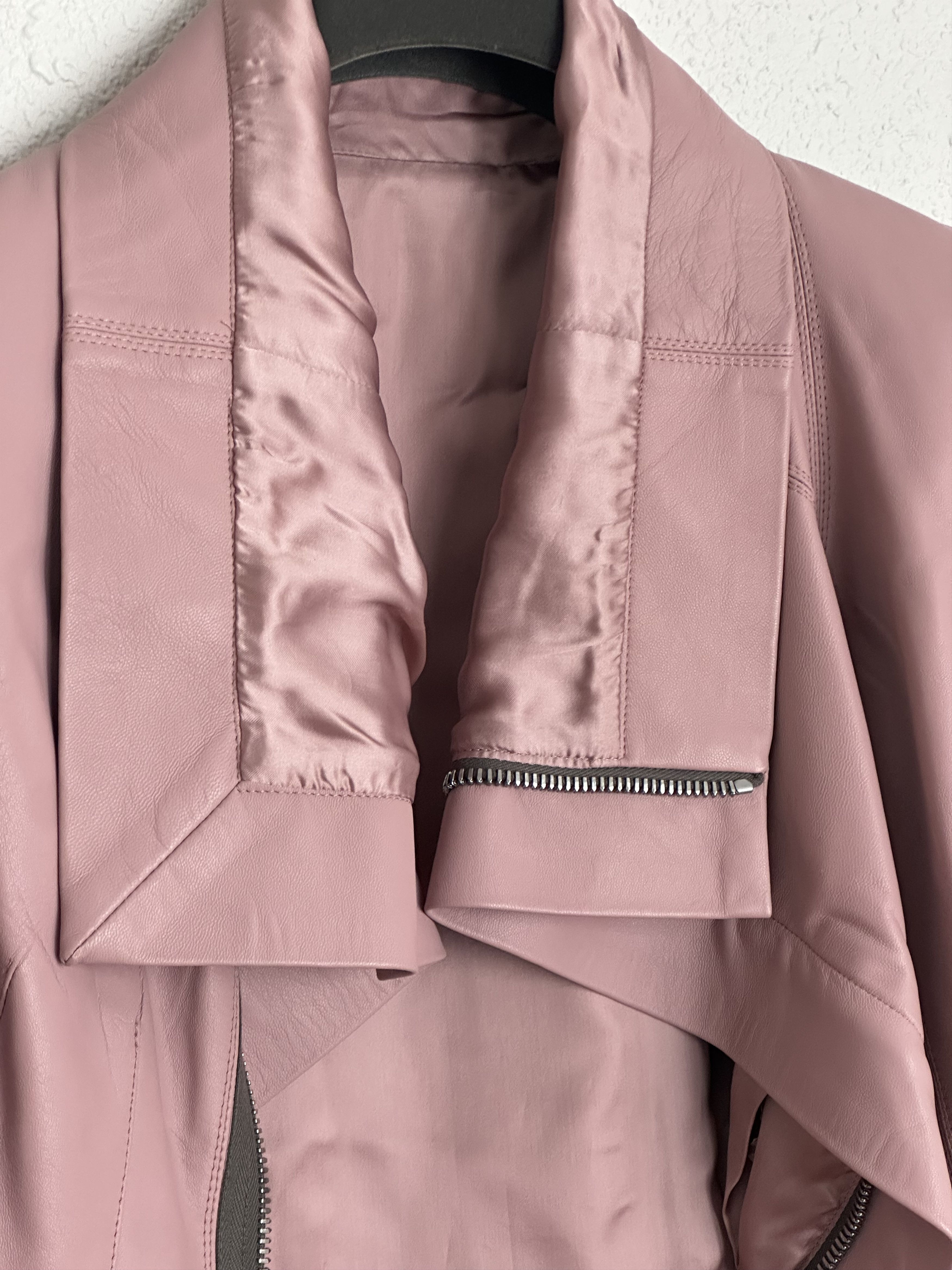 Rick Owens SS24 "LIDO" Leather Naska in Dusty Pink Size L / US 10 / IT 46 - 2 Thumbnail