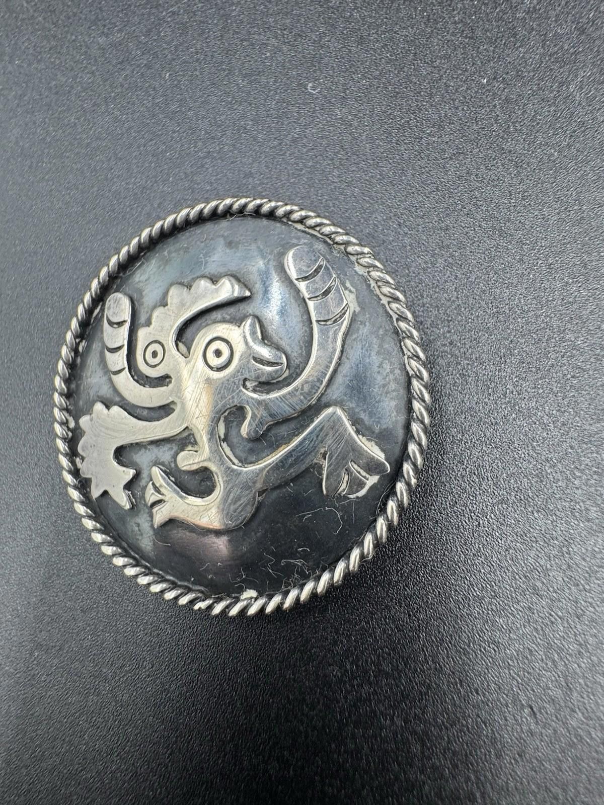 Other Vintage Taxco Sterling Silver Aztec Quetzalcoatl Mythical Se Size ONE SIZE - 4 Thumbnail
