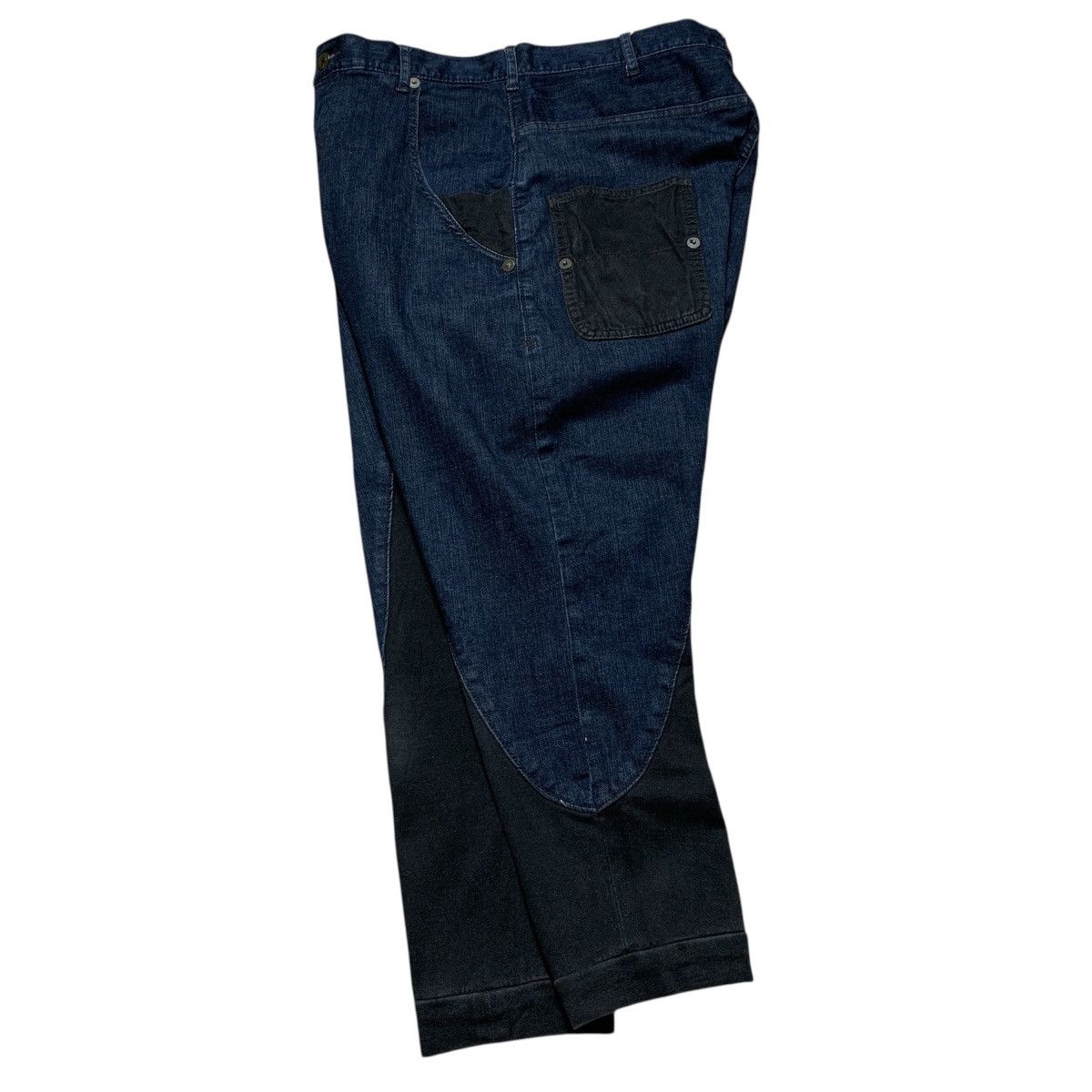 Issey Miyake 2000s Frapbois Sasaki Mieko Issey Miyake Drop Crocth Jeans Size US 30 / EU 46 - 4 Thumbnail