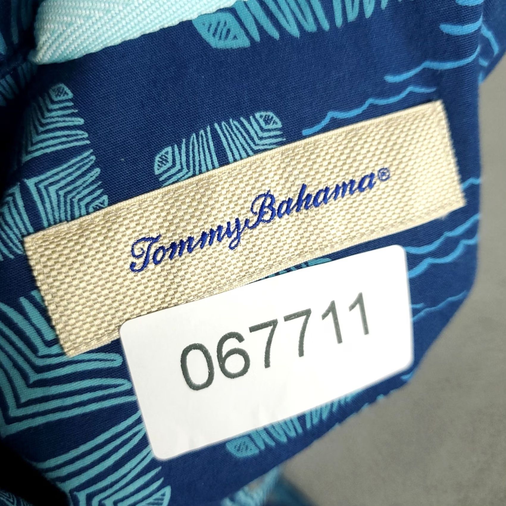 Tommy Bahama Tommy Bahama Shirt Mens Small Blue Cotton Hawaiian Button Up Short Sleeve Shirt Size US S / EU 44-46 / 1 - 7 Thumbnail