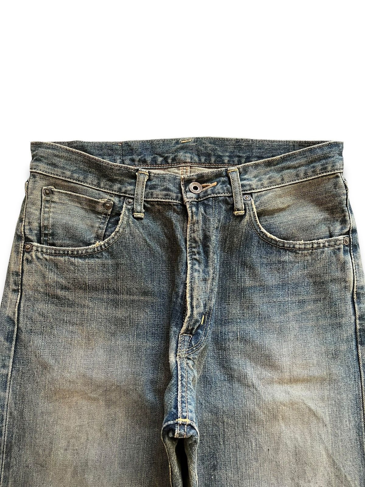 Edwin Vintage Edwin 505X Selvedge Distressed Baggy Jeans Size US 31 - 5 Thumbnail