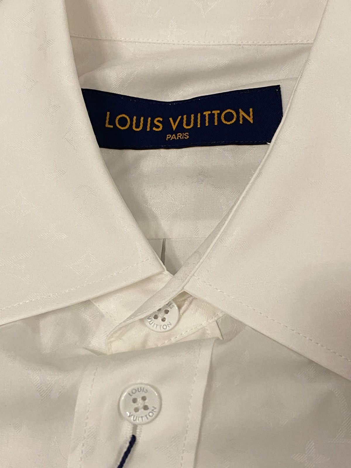 Louis Vuitton Louis Vuitton white monogram dress shirt Size US S / EU 44-46 / 1 - 4 Thumbnail