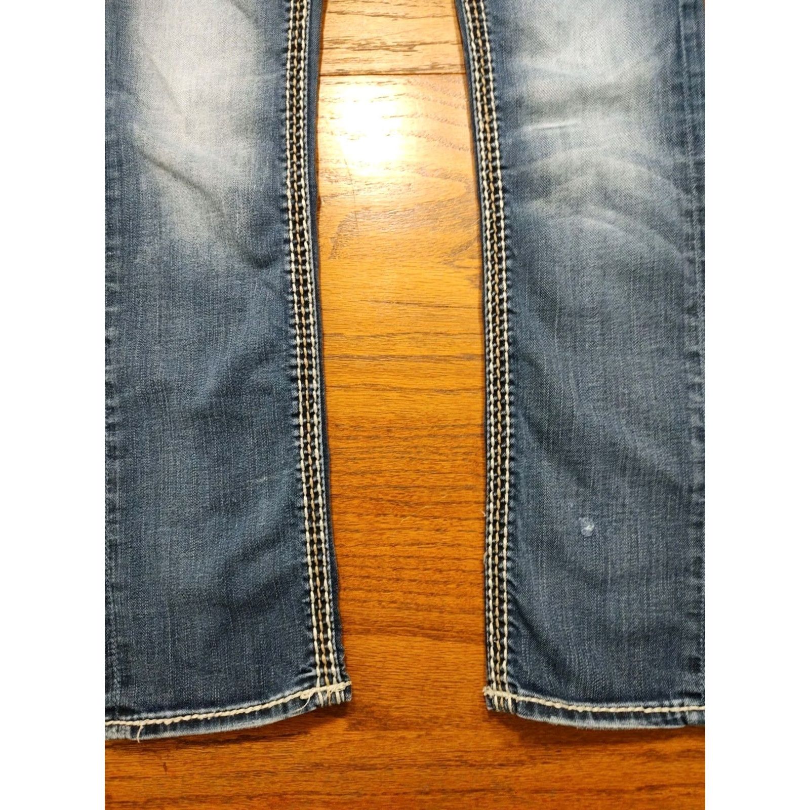 Vintage Rock Revival Karla Jeans Mid Rise Capri Skinny Denim Womens 25 Inseam 29 Blue Rock Revival Karla 25 Jeans Womens Skinny Denim Capris Size 42" / US 20 - 7 Thumbnail
