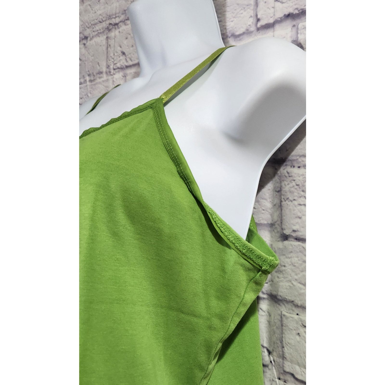 Other Lane Bryant Green Adjustable Spaghetti Strap Tank Top 14 16 Size XL / US 12-14 / IT 48-50 - 3 Thumbnail