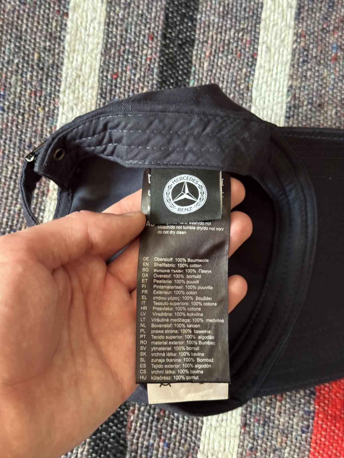 Mercedes-Benz Mercedes Benz y2k “Navy” Moto Racing Formula 1 Hat Size ONE SIZE - 6 Thumbnail