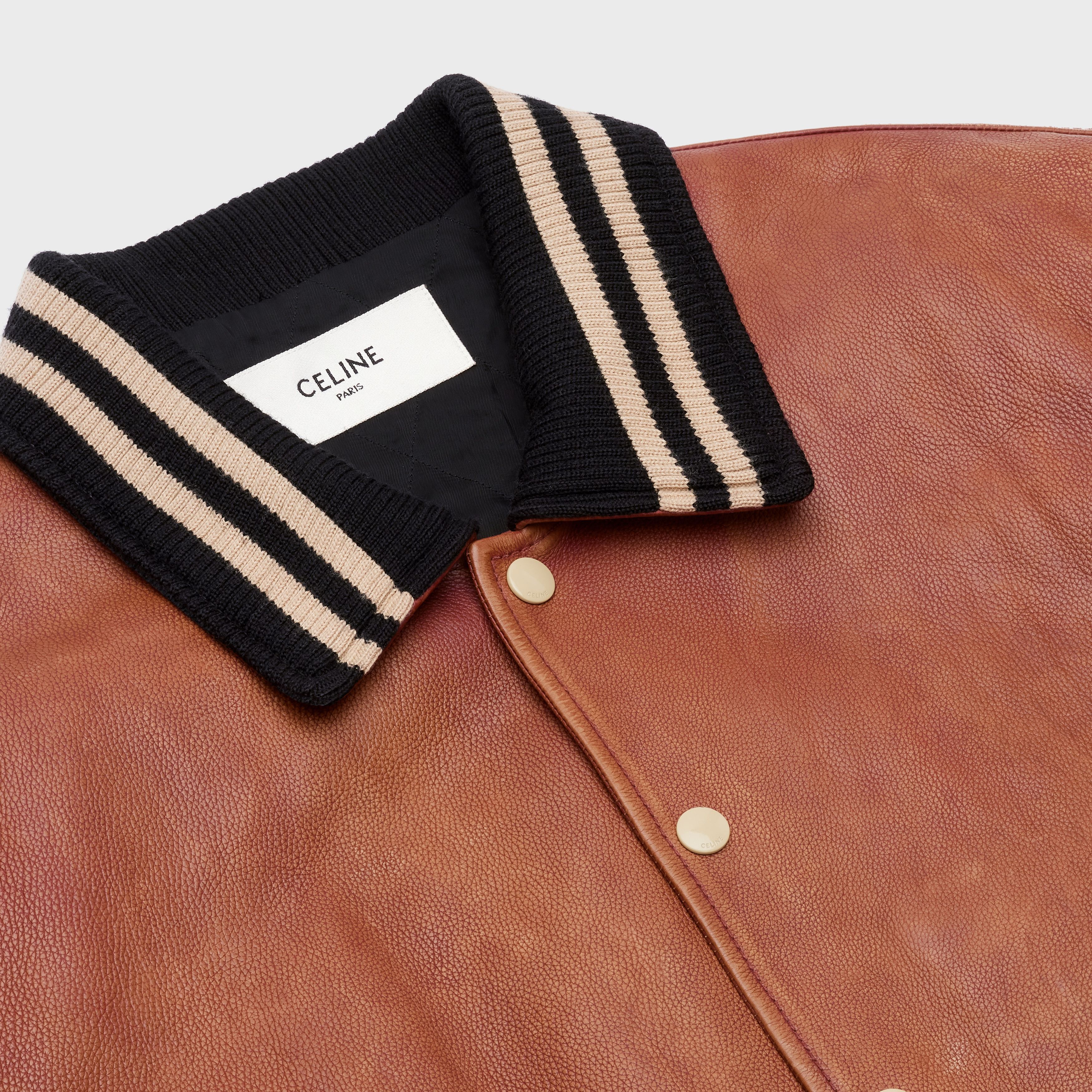 Celine o1bcso1str0925 2E948131O Oversized Teddy Jacket Black/Brown Size US M / EU 48-50 / 2 - 3 Thumbnail