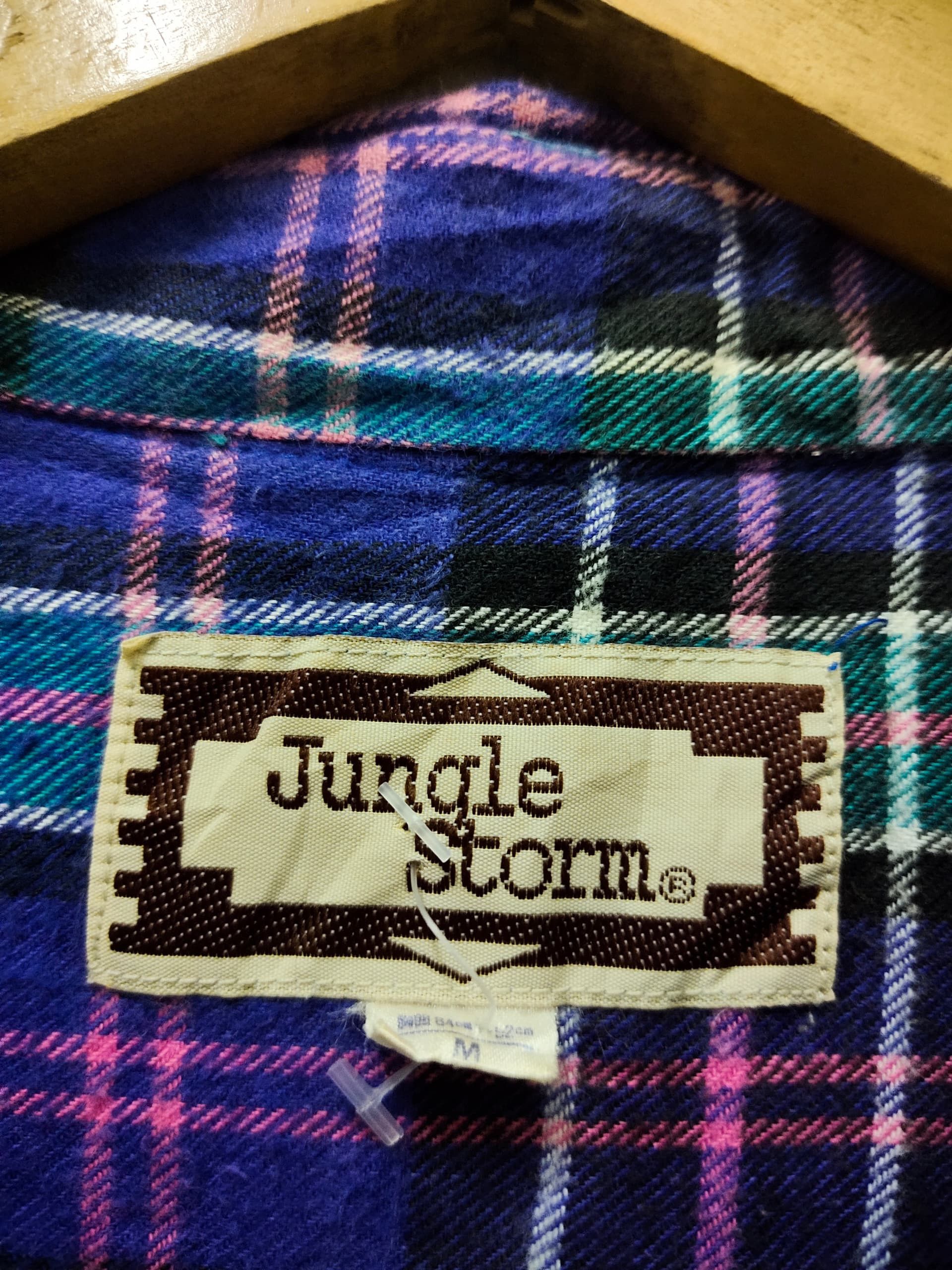 Japanese Brand Vintage Jungle Storm Japan brand flannel checkered Size US M / EU 48-50 / 2 - 3 Thumbnail