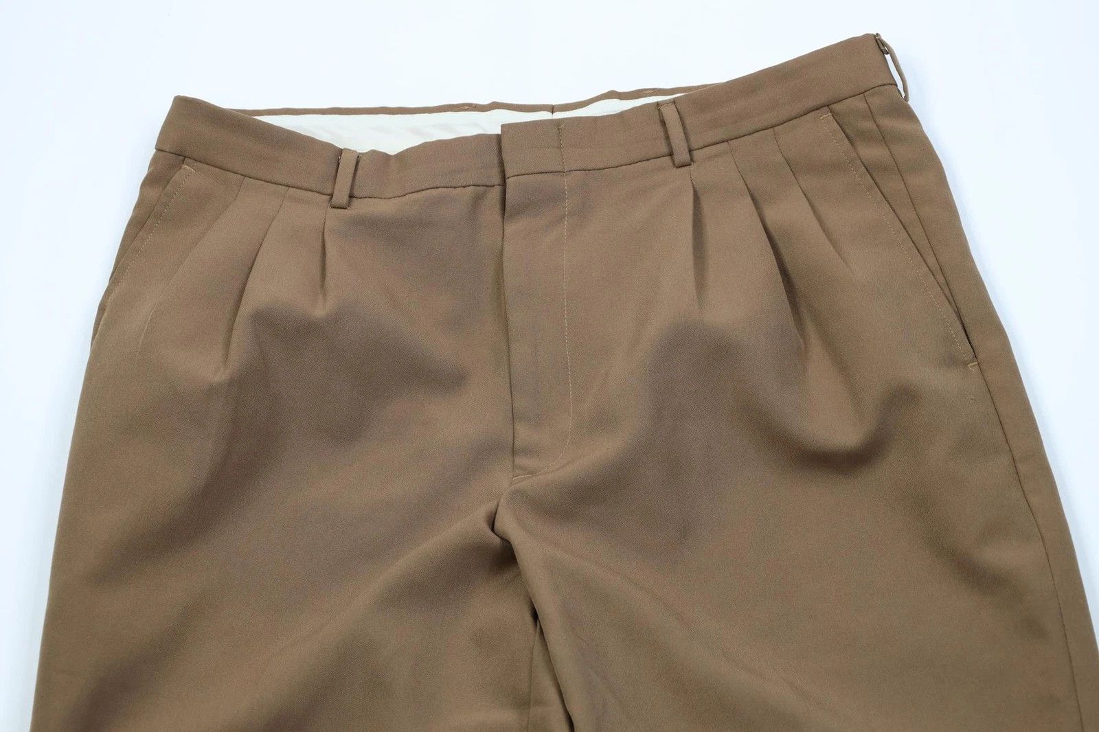 Vintage Vintage 90s Streetwear Knit Wide Leg Chino Pants Brown Size US 38 / EU 54 - 2 Thumbnail