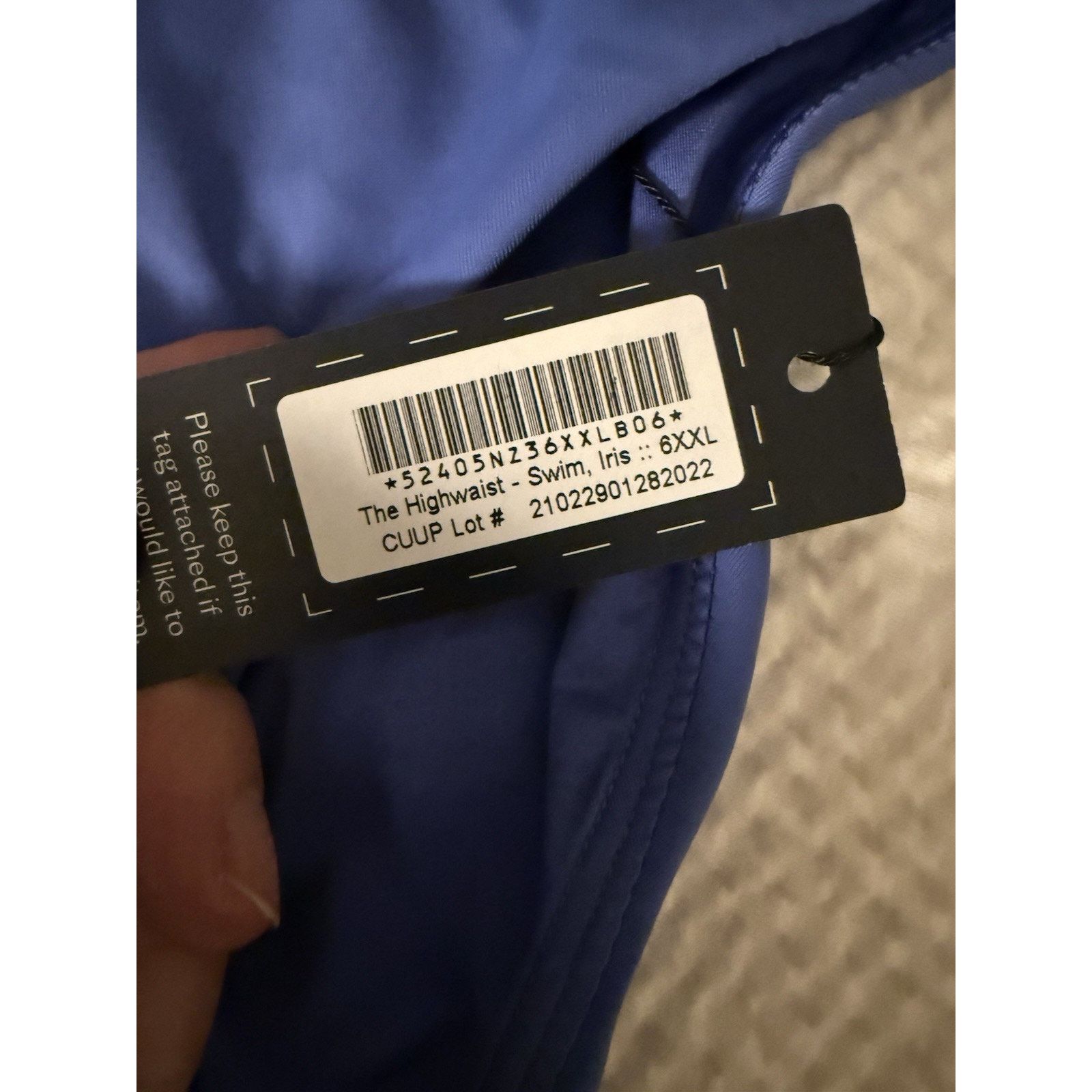 Other NWT Cuup High Waist Swim Bottoms Iris Blue 6 (XXL) Size ONE SIZE - 3 Thumbnail
