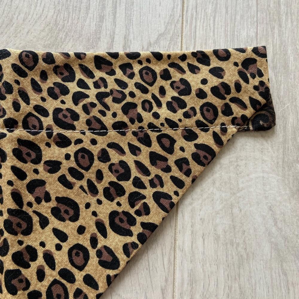 Designer Cheetah Print Dog Bandana Size ONE SIZE - 2 Thumbnail