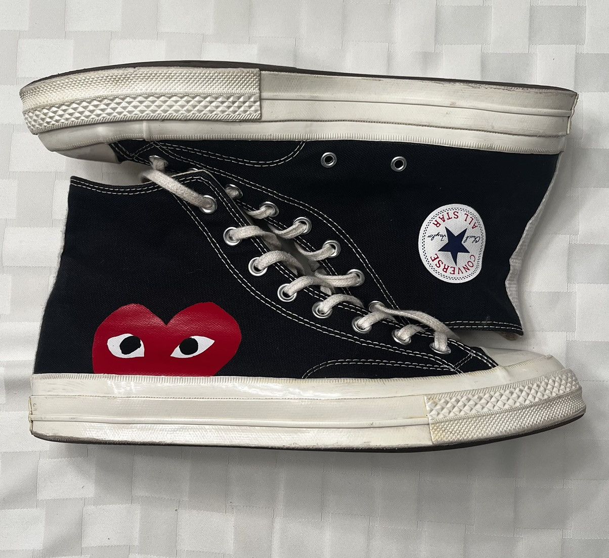 Comme Des Garcons Play Converse Converse x CDG Play Chuck Taylor High Hidden Heart Grailed