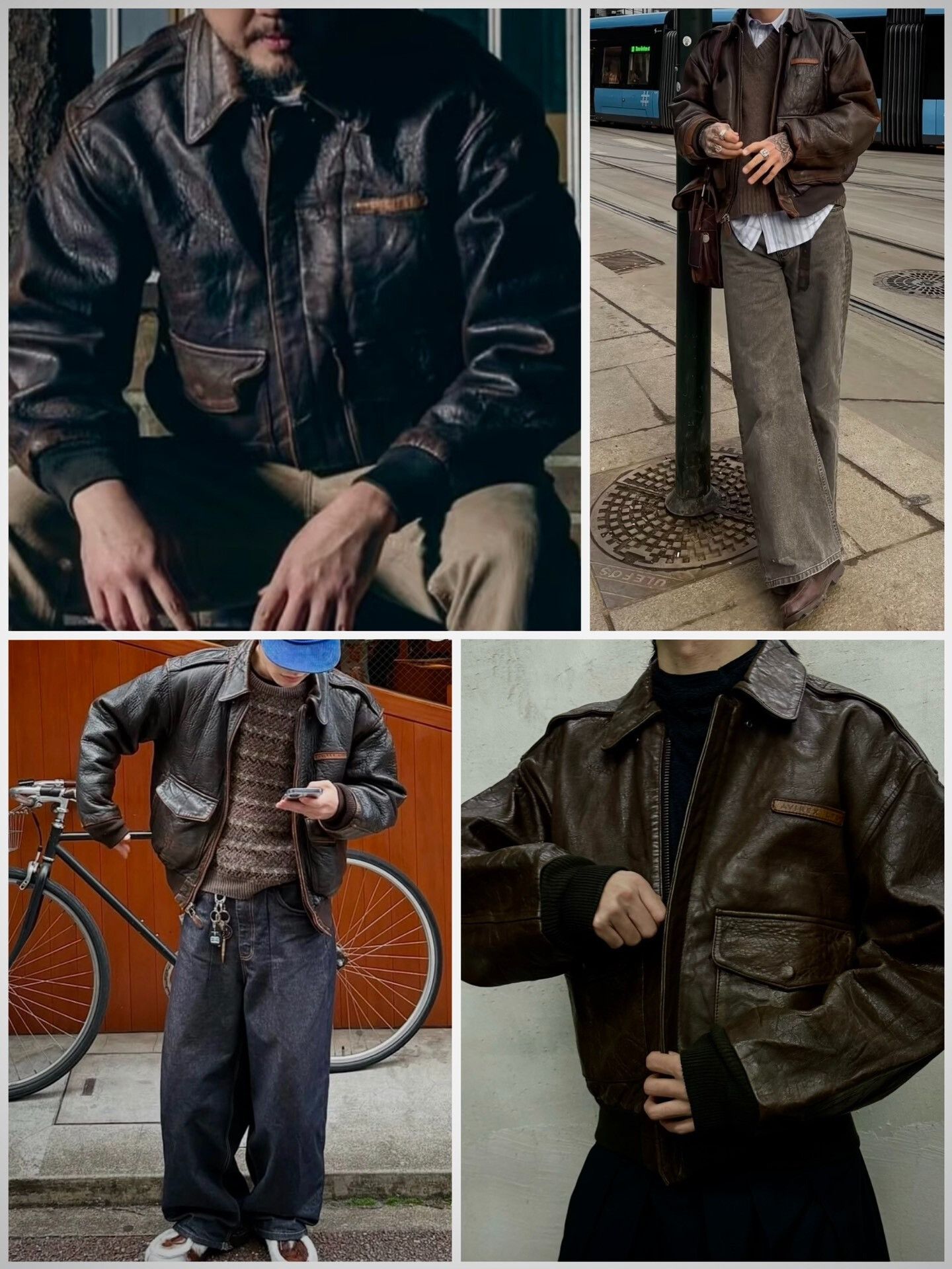 Vintage Vintage Avirex A2 Flight Leather Jacket Size US M / EU 48-50 / 2 - 1 Thumbnail