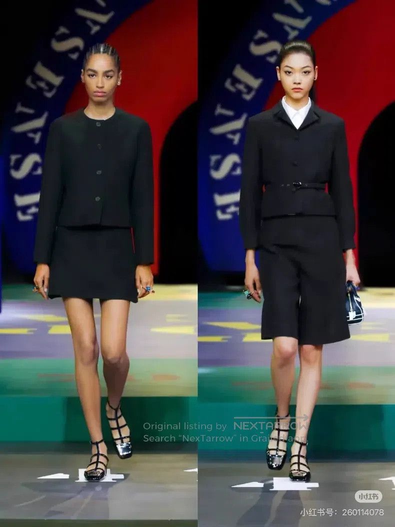 Dior Dior Show black wool silk round collar simple temperament Size XXS / US 00 / IT 34 - 8 Thumbnail