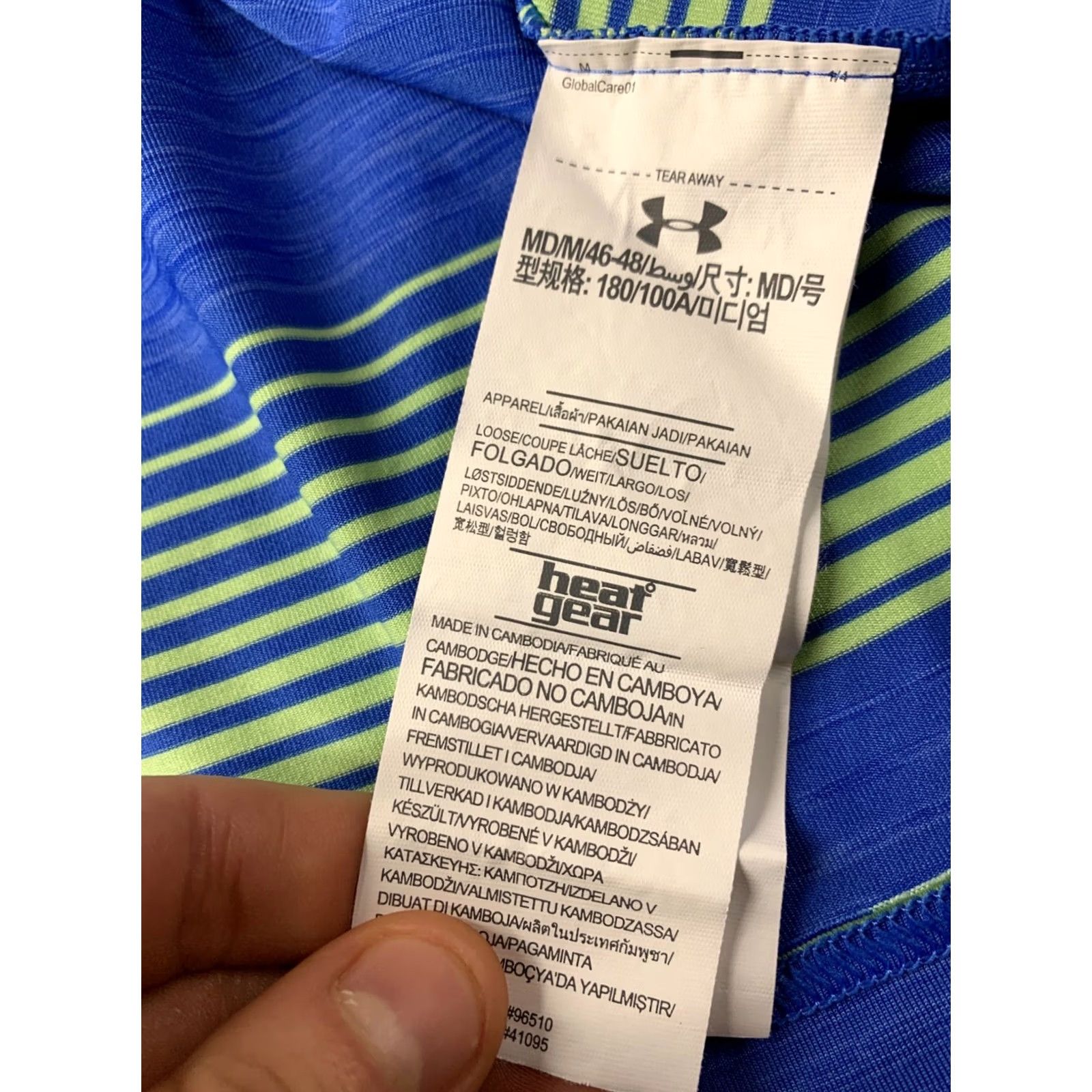 Under Armour Under Armour HeatGear Polo Shirt Men Medium 2018 Solid Short Sleeve Blue and Green Shirt Polo - XS? Size US M / EU 48-50 / 2 - 6 Thumbnail