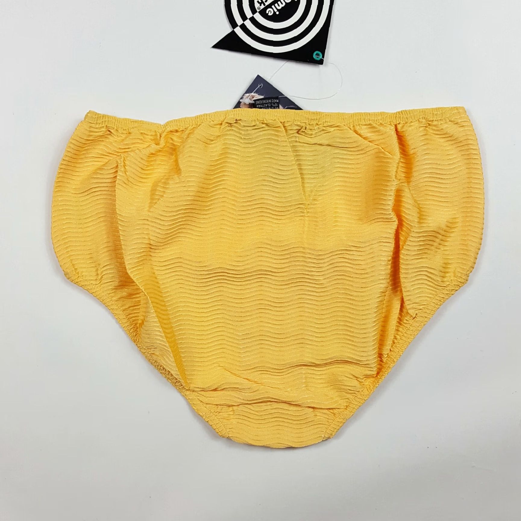 Vintage VINTAGE Jamie Sadock Yellow Nylon Stretch High Rise Briefs Panties Underwear Womens M Size 32" / US 10 / IT 46 - 3 Thumbnail