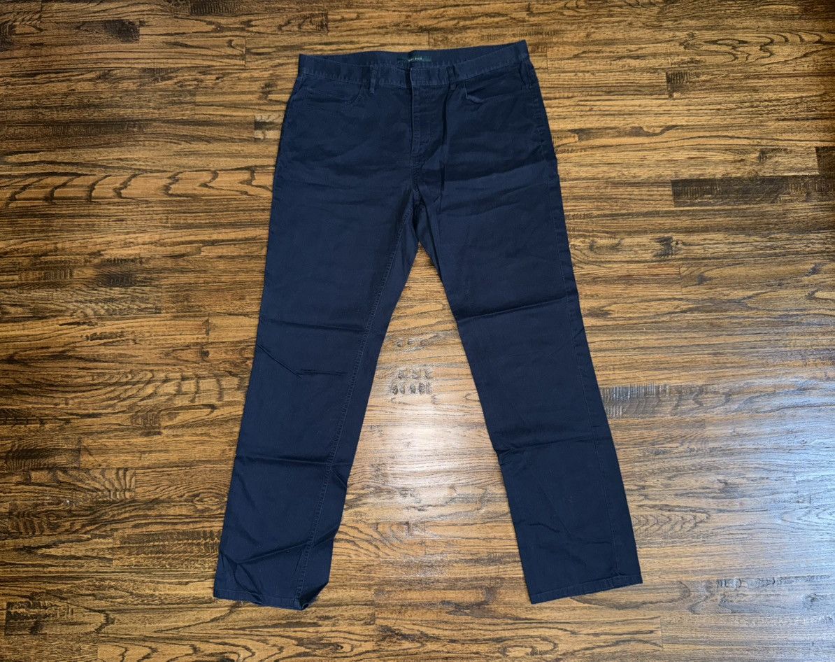 Perry Ellis Perry Ellis Textured Slim Casual Trouser Pants Navy 36x32 Size US 36 / EU 52 - 2 Thumbnail